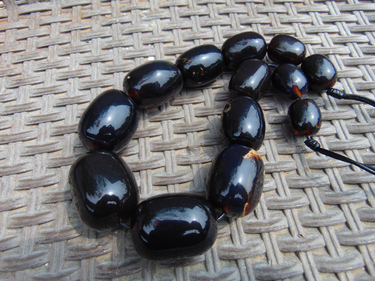 193 gr Small Beads Combination Necklace Indonesian Amber for Healing A791
