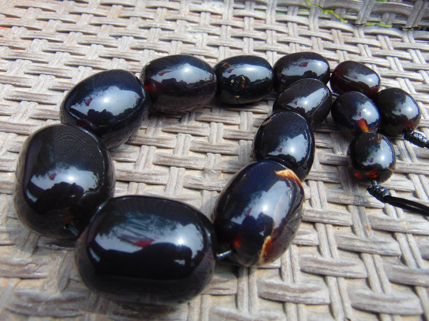 193 gr Small Beads Combination Necklace Indonesian Amber for Healing A791
