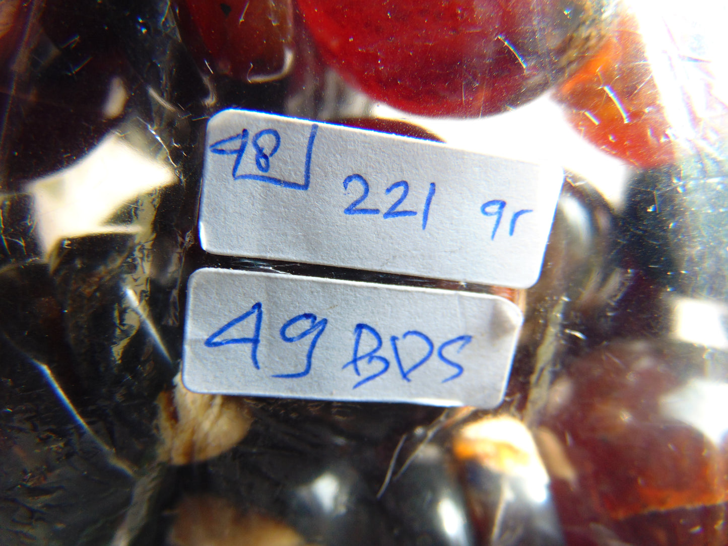 221 gram Small Beads Combination Necklace Indonesian White Amber for Healing NO.48