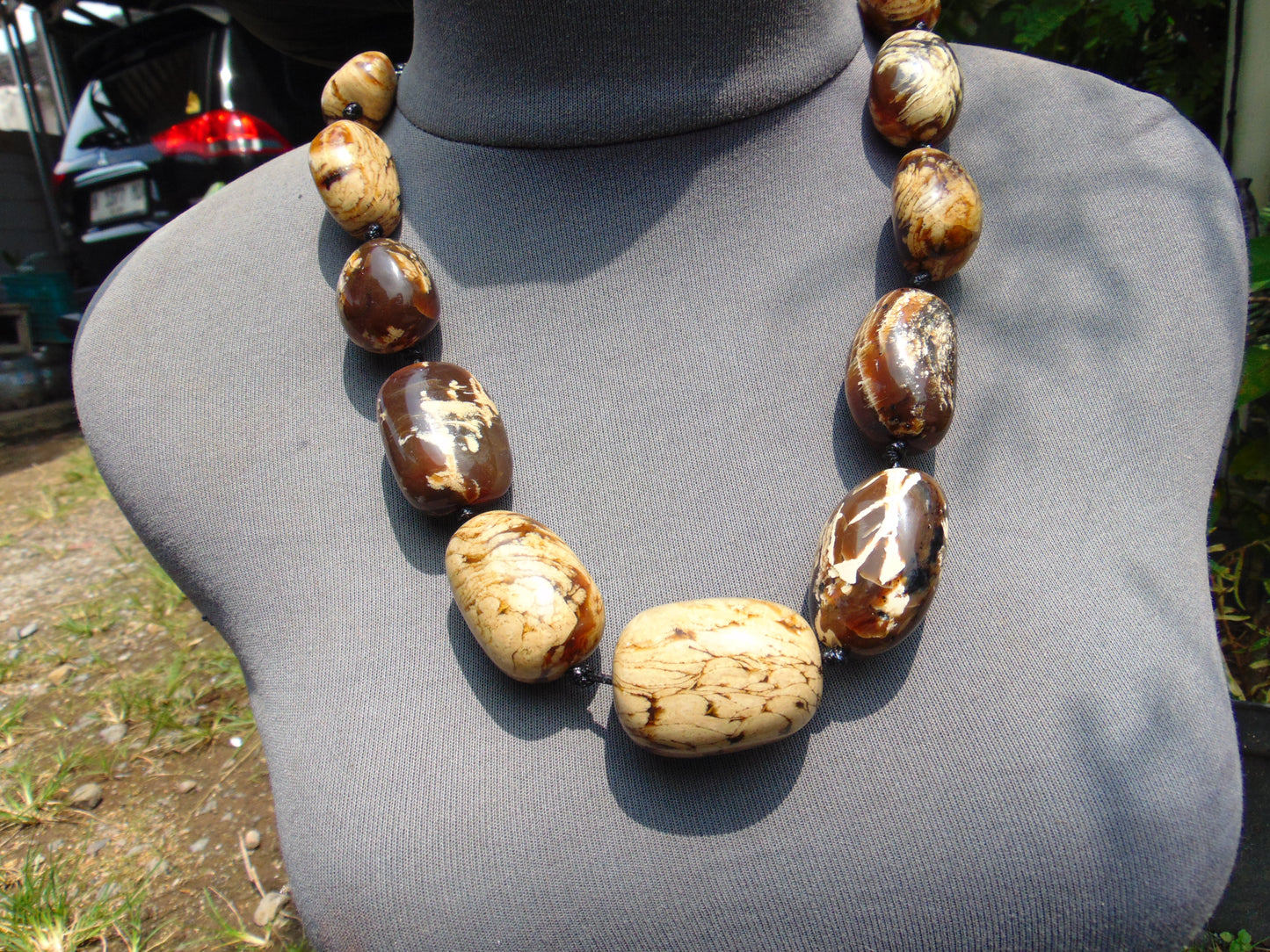 130 gr Small Beads Combination Necklace Indonesian Amber for Healing
