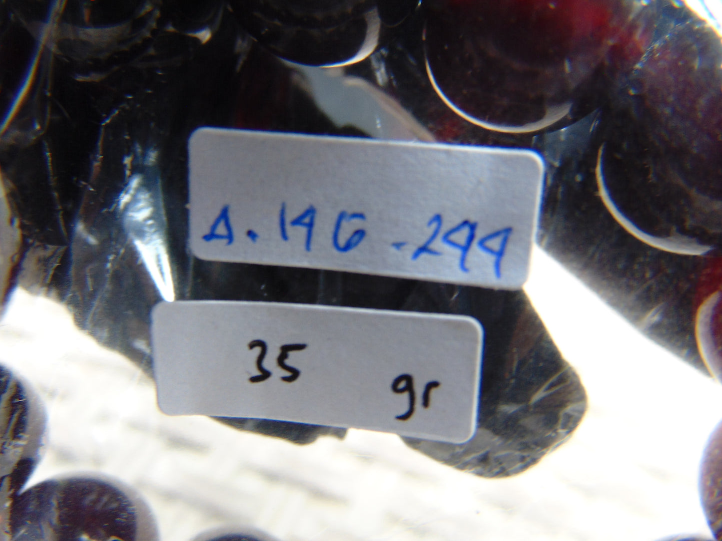 34 gram 14 Beads Mala Bracelet Indonesian Cherry Red Amber for Healing A14G244