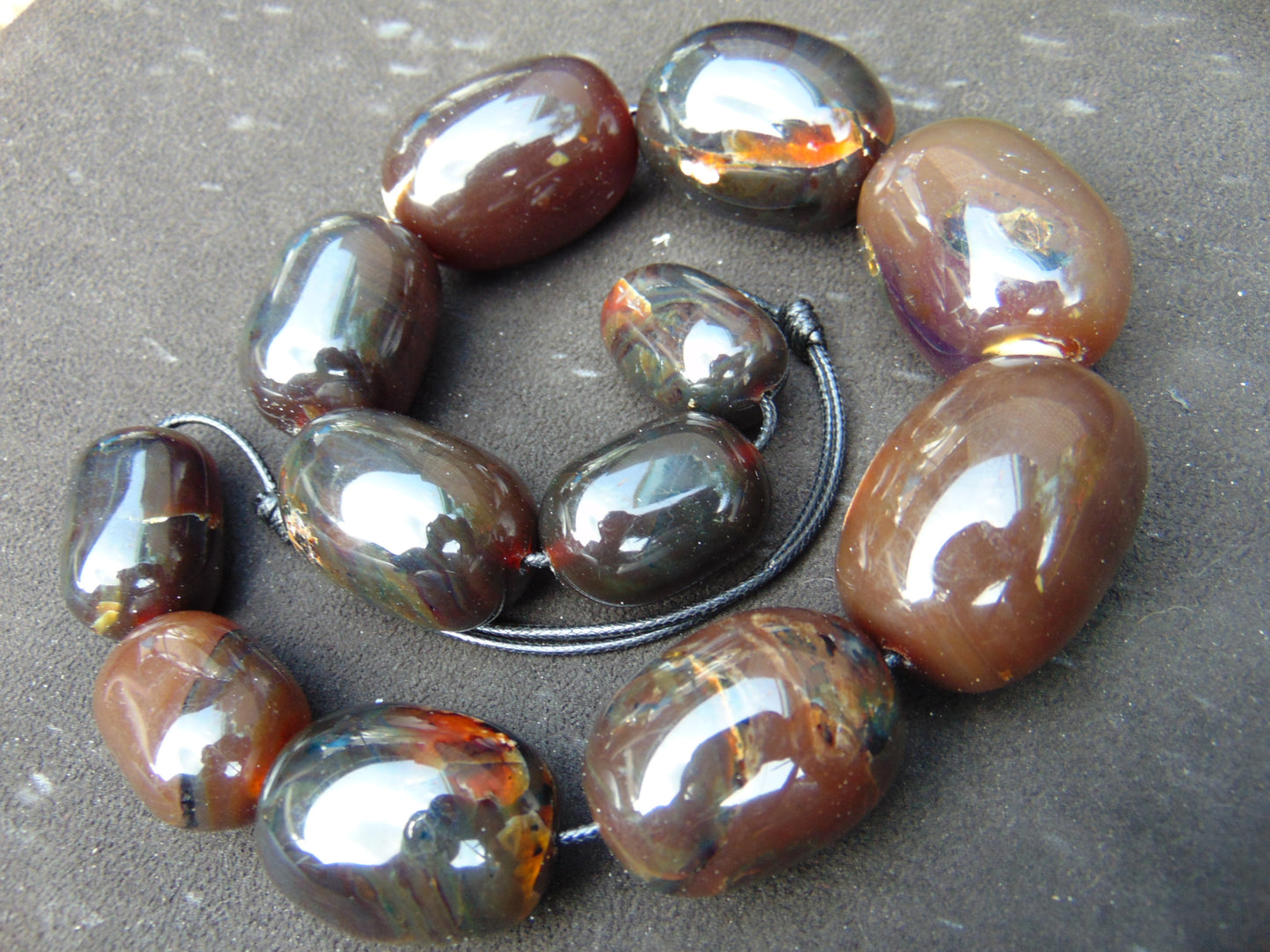 175 gram Small Beads Combination Necklace Indonesian Amber for Healing