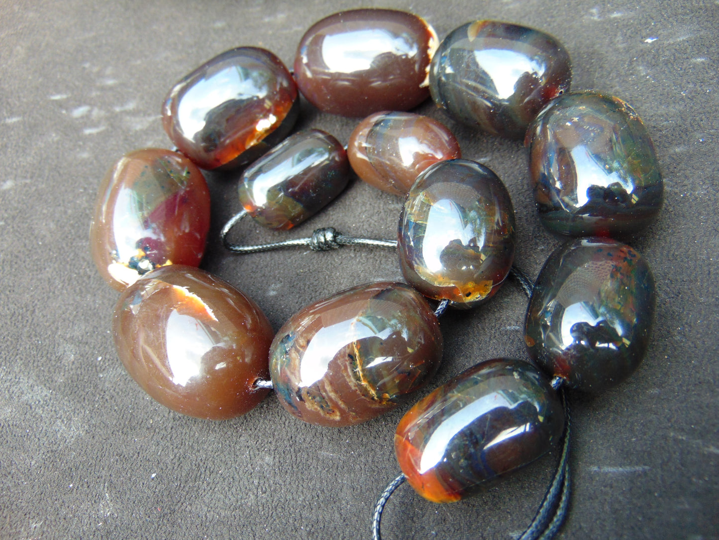 175 gram Small Beads Combination Necklace Indonesian Amber for Healing