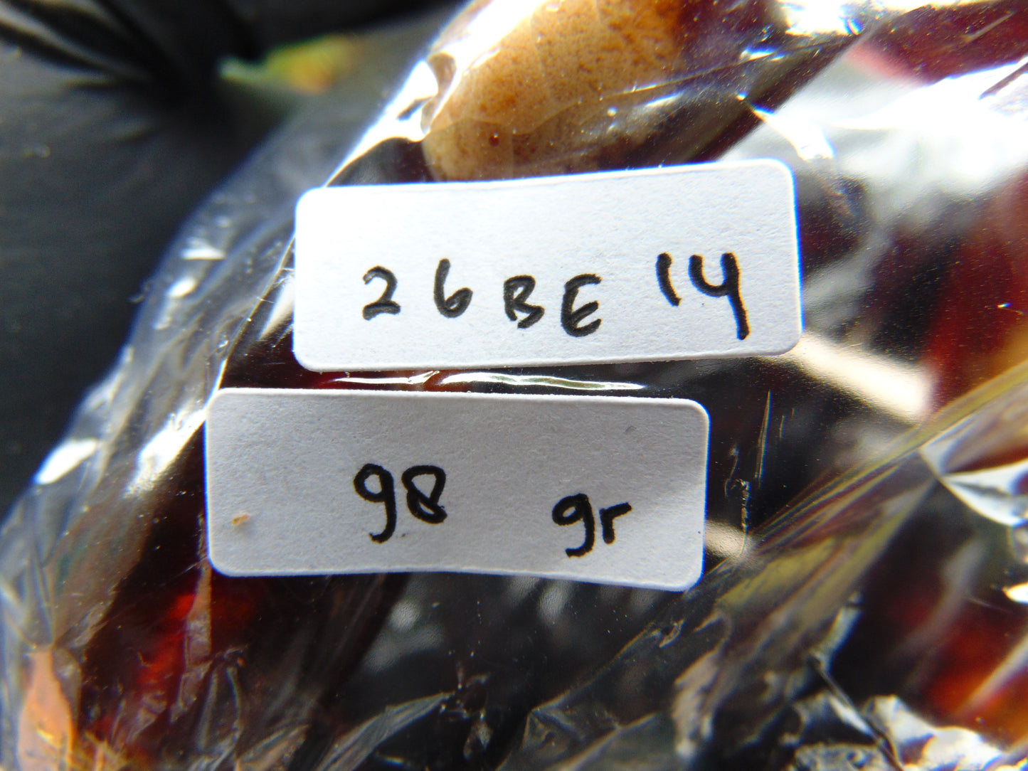 98 gr 7 Square Beads Bangle Indonesian Amber for Healing 26BE14