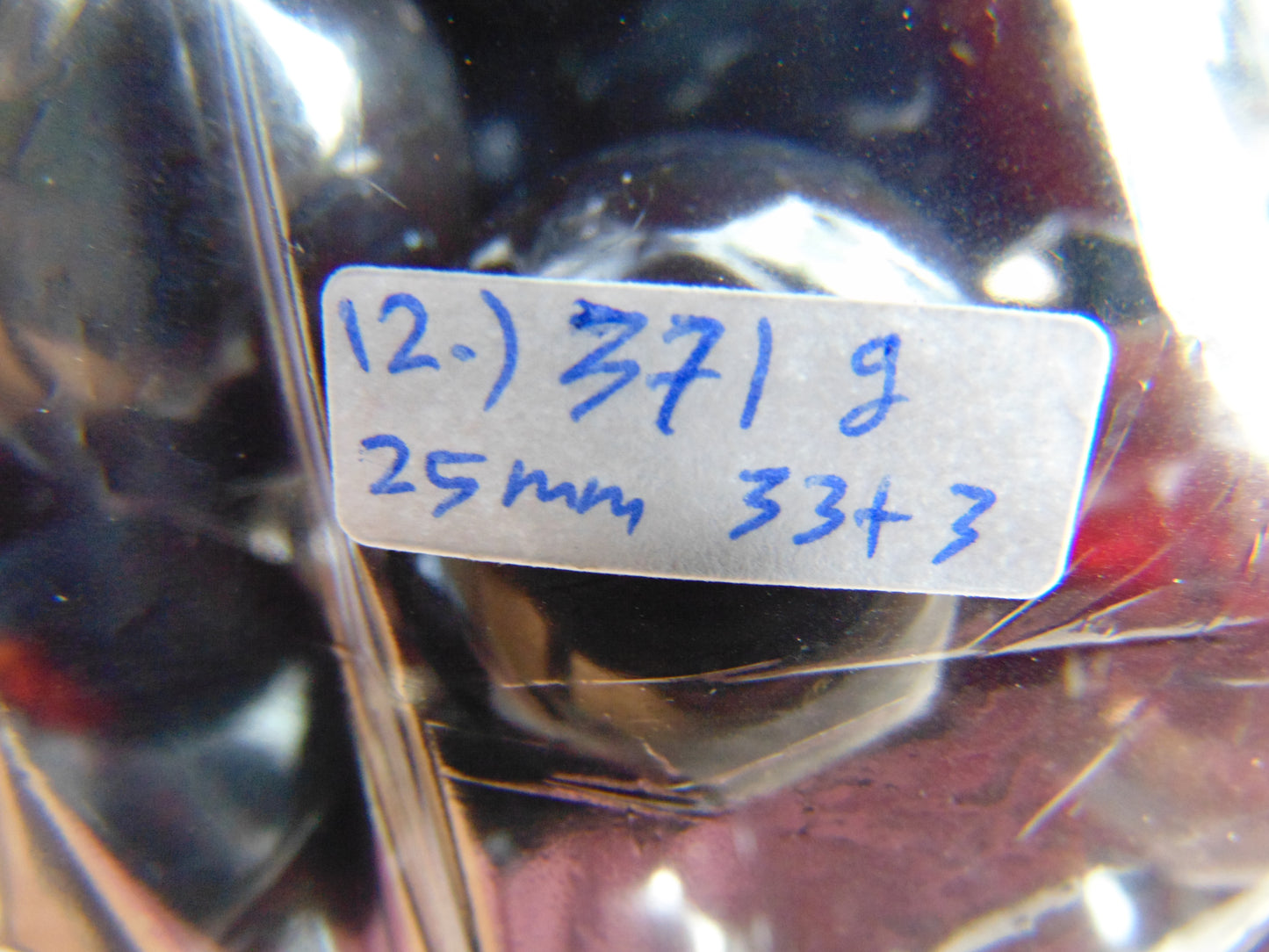 371 gr Big Tasbih Mesbah Rosary 33+3 Beads 25 mm Indonesian Black Amber for Healing Collection TB25i12