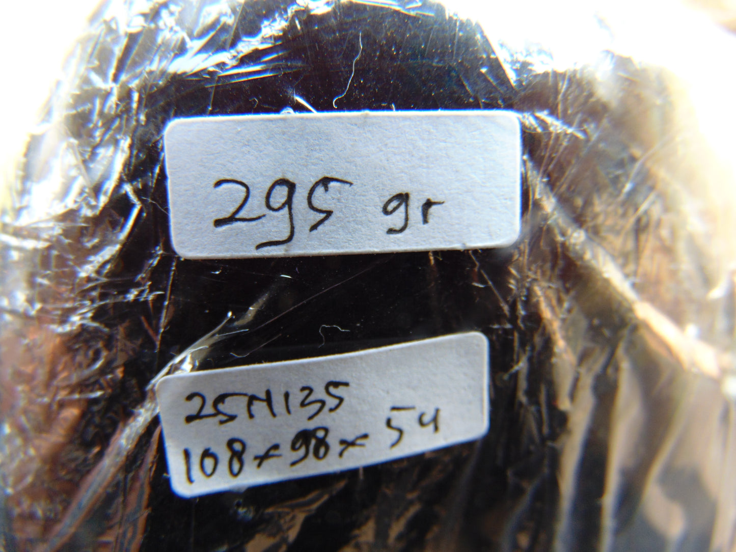 295 gram polished stone Indonesian Dark Green Amber for Healing 25N135