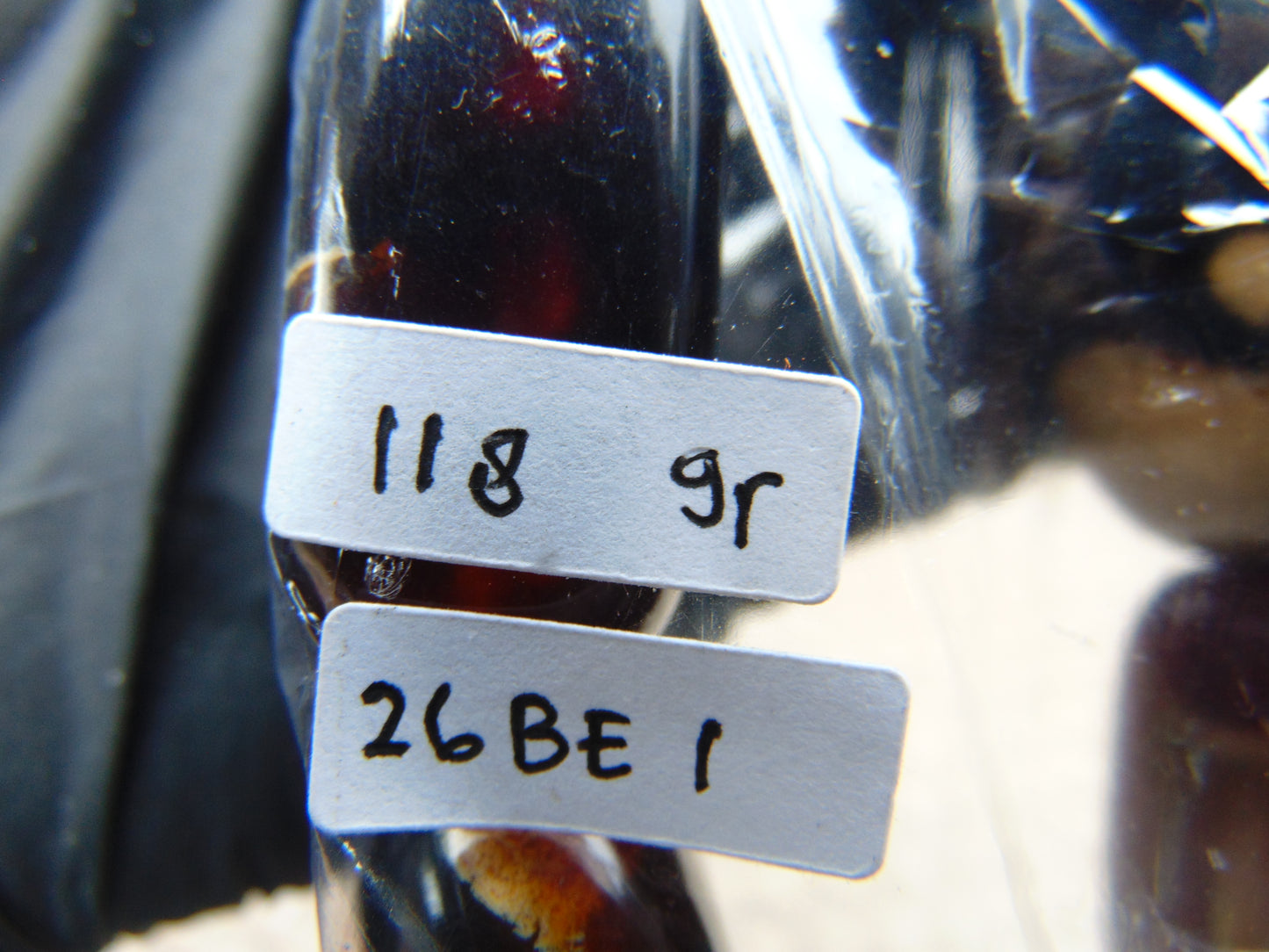 118 gr 7 Square Beads Bangle Indonesian Amber for Healing 26BE1