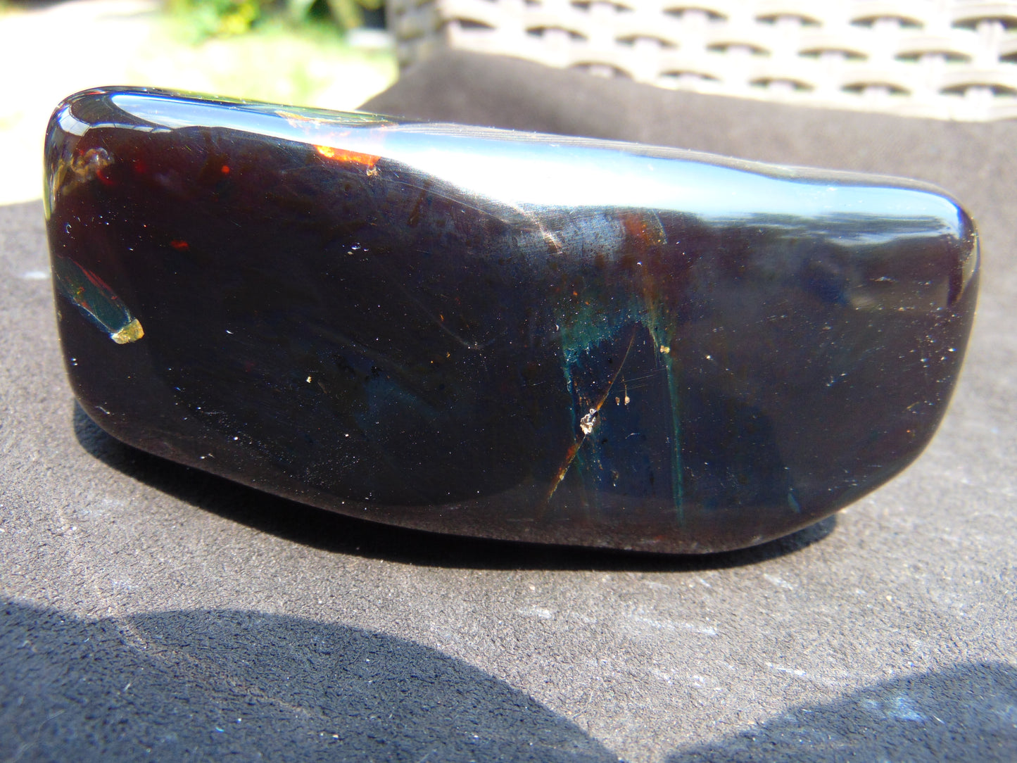 204 gram polished stone Indonesian Sumatra Green Amber for Healing 25A173