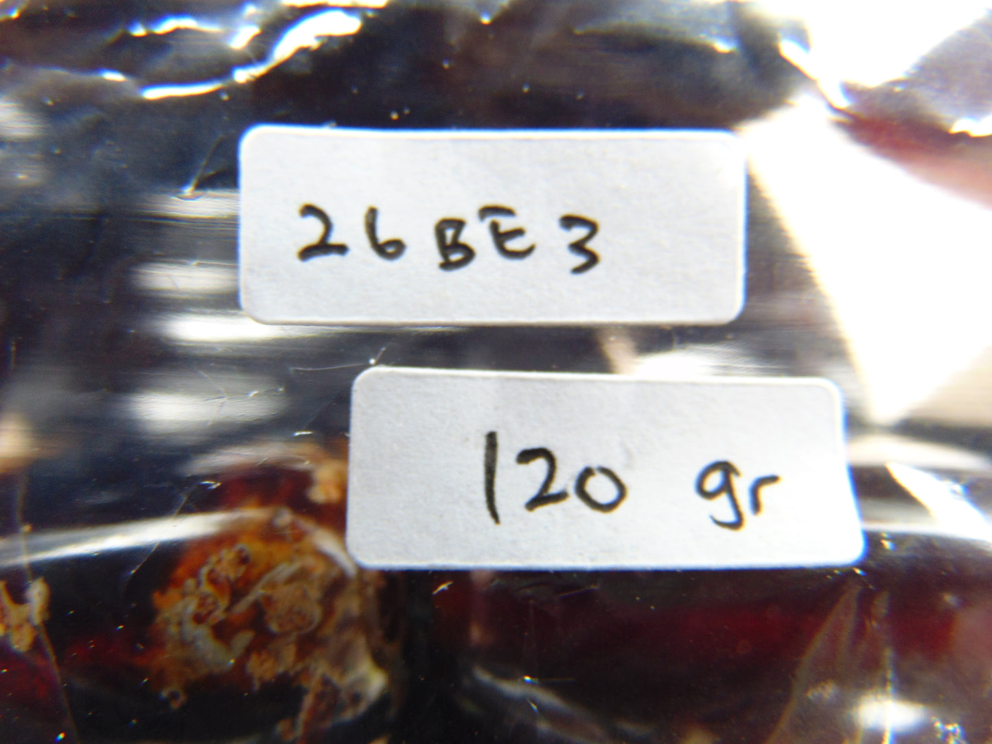 120 gr 7 Square Beads Bangle Indonesian Amber for Healing 26BE3