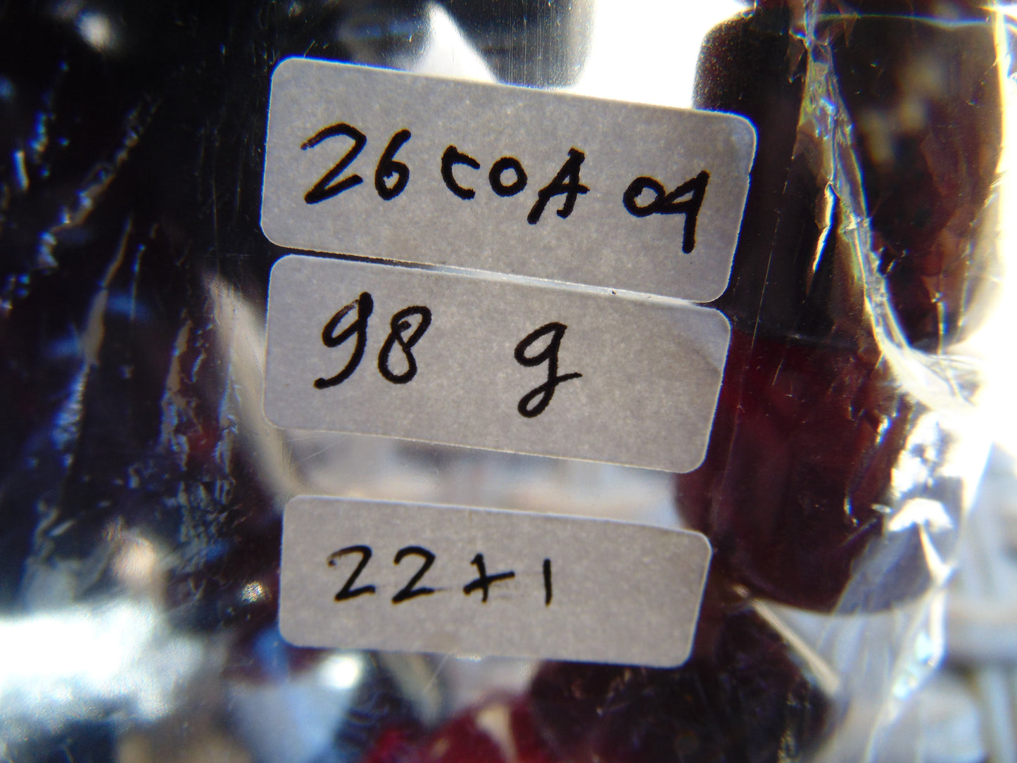 98 gr Komboloi Rosary 23 Beads Indonesian Dark Red Amber for Healing 26COA04