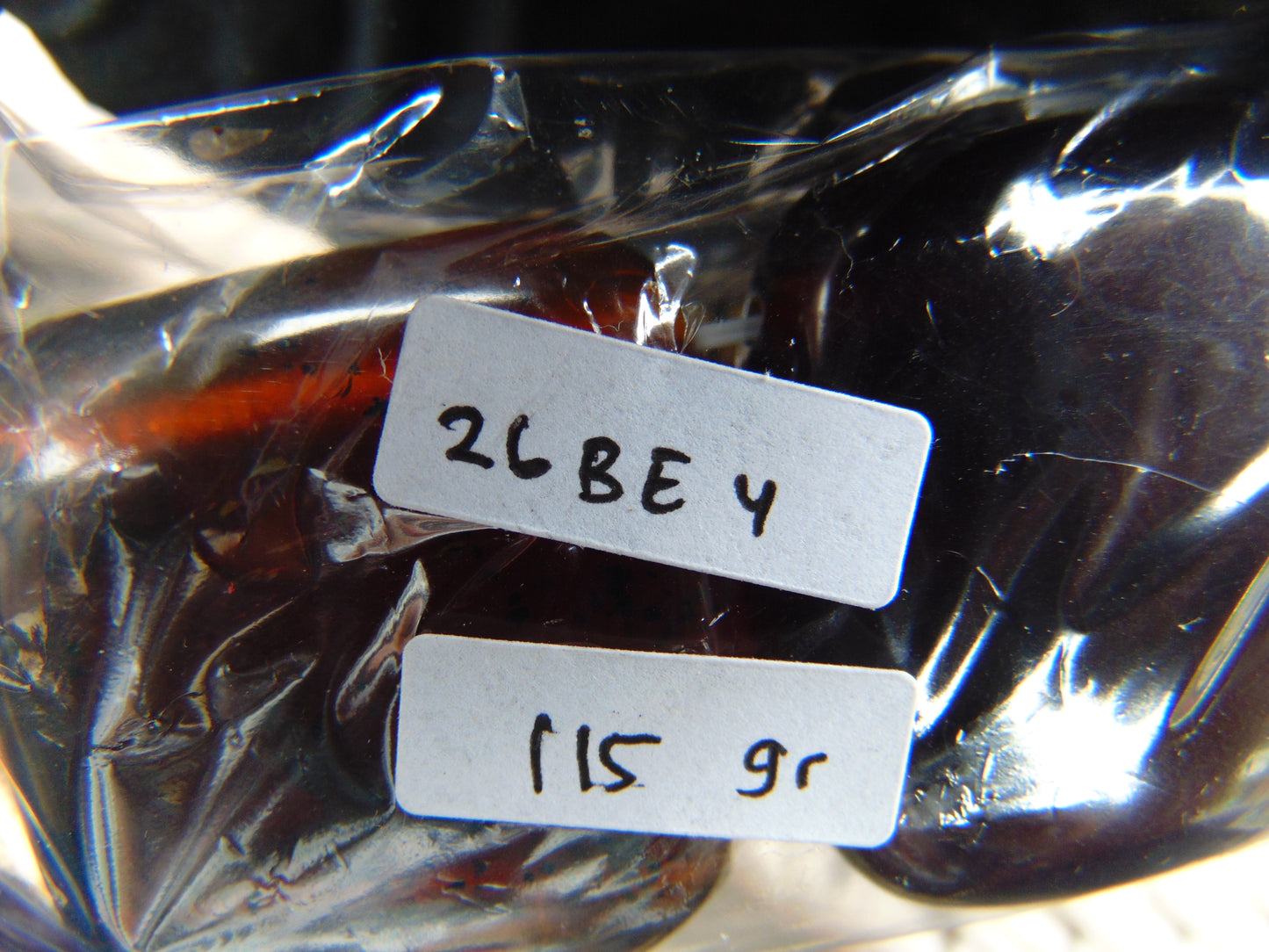 115 gr 7 Square Beads Bangle Indonesian Amber for Healing 26BE4