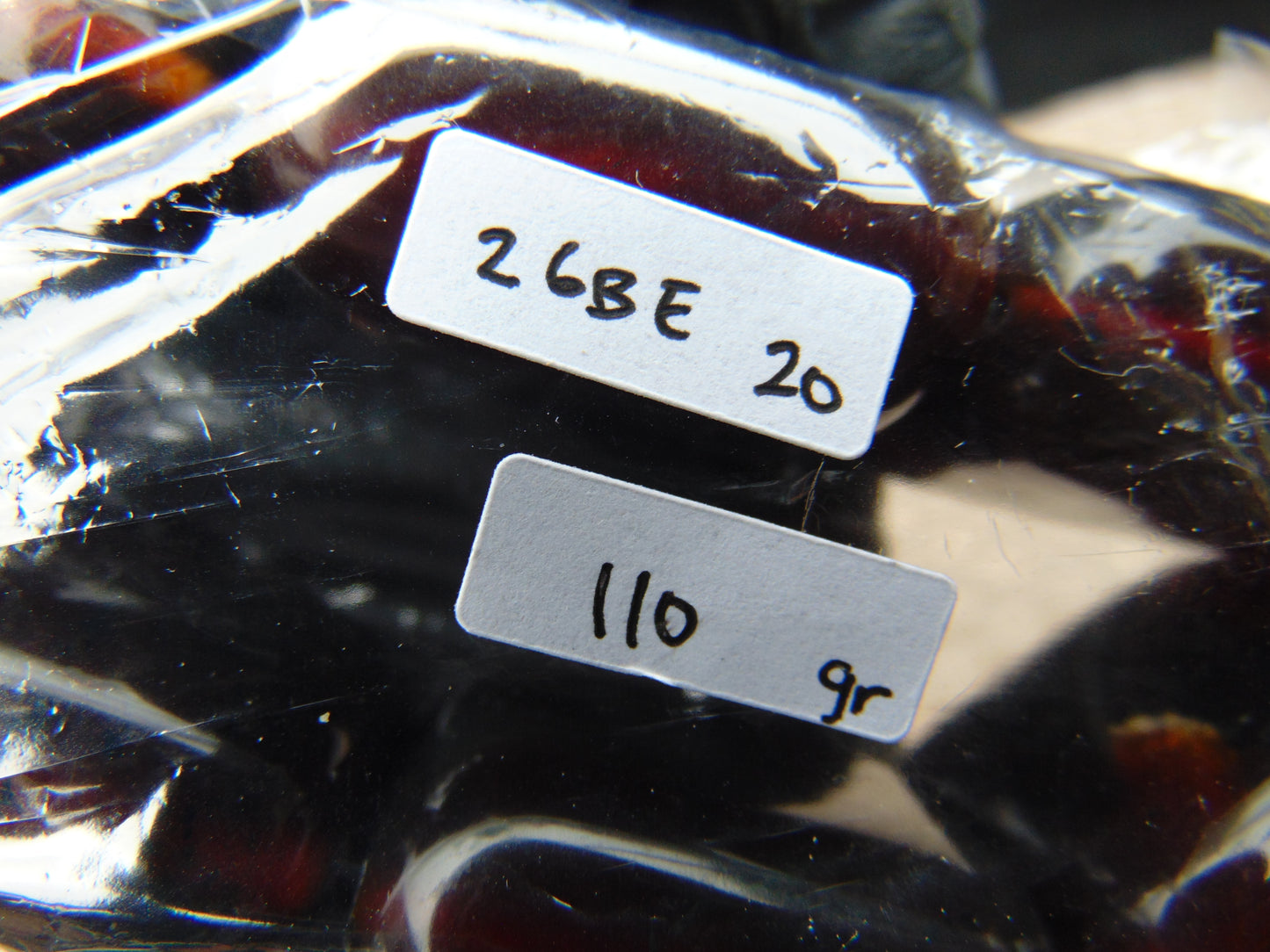 110 gr 7 Square Beads Bangle Indonesian Amber for Healing 26BE20