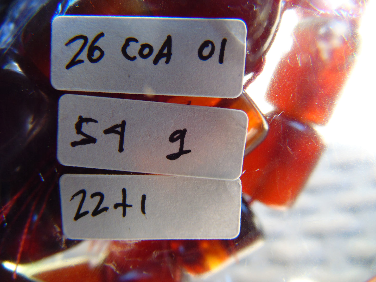 54 gr Komboloi Rosary 23 Beads Indonesian Cherry Red Amber for Healing 26COA01