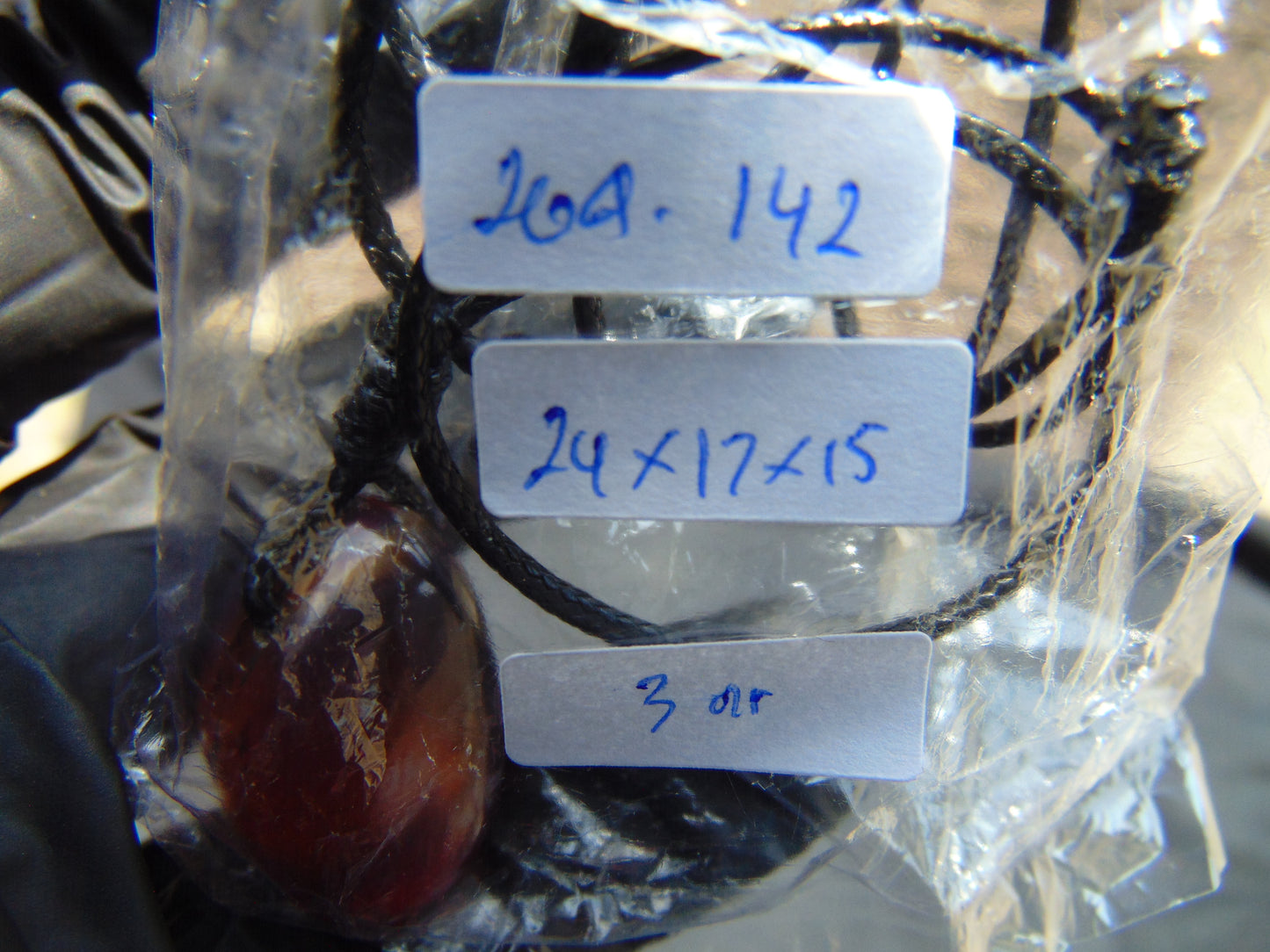 3 gram Pendant Indonesian Blue Amber for Healing 26A142