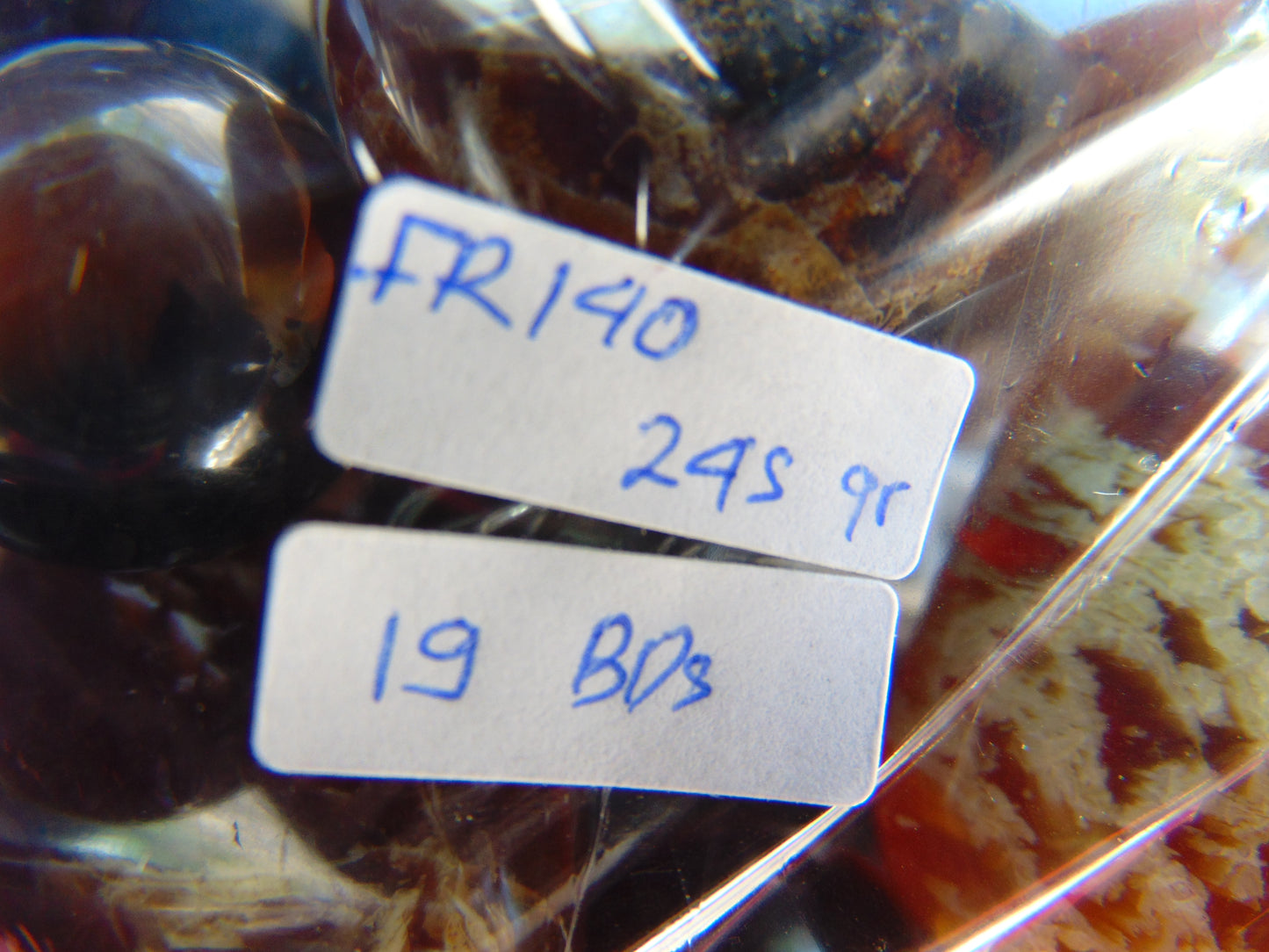 245 gr Big Necklace Square Beads Indonesian White Amber for Healing FR140