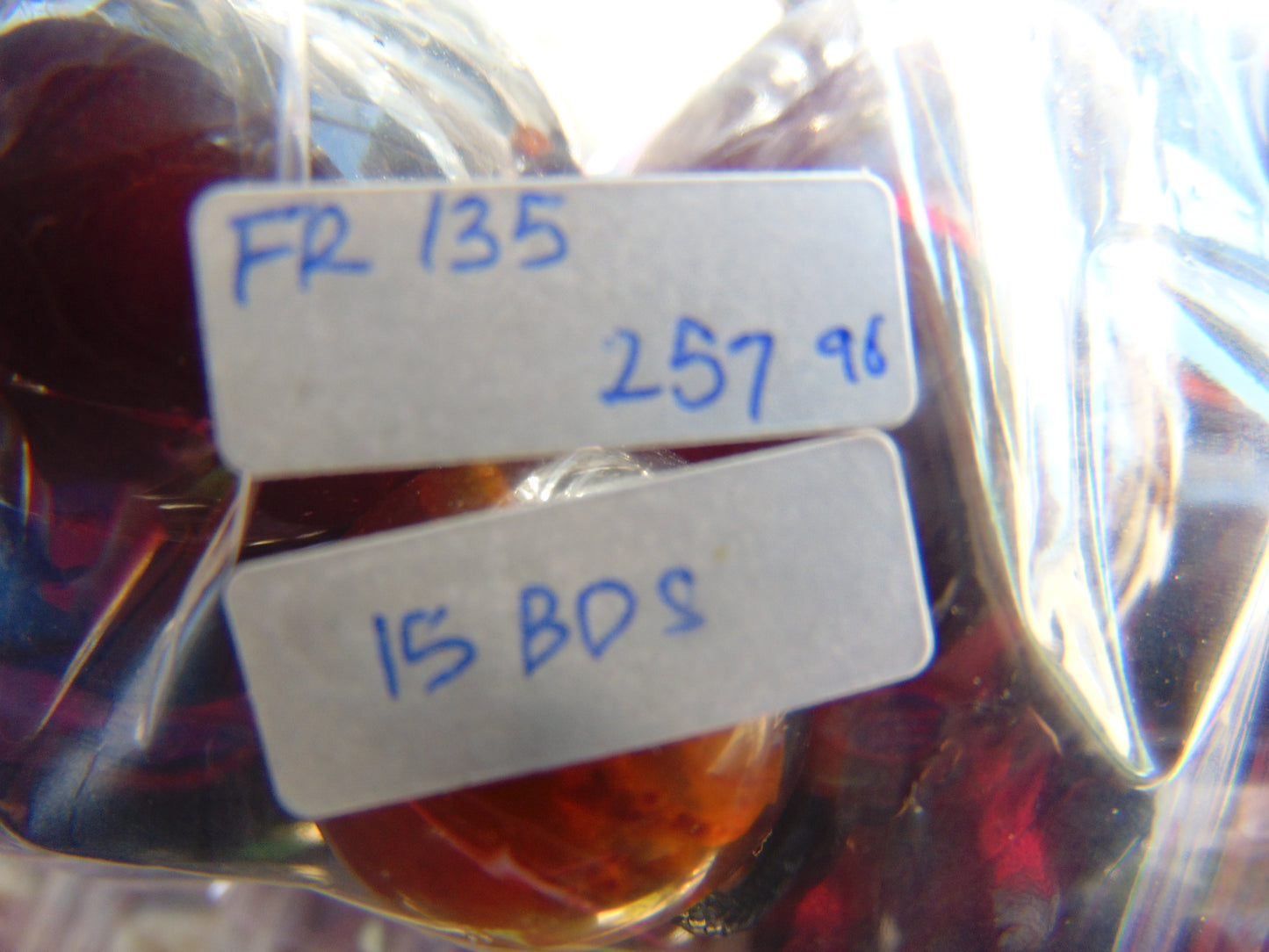 257 gr Big Necklace Beads Indonesian Blue Amber for Healing FR135