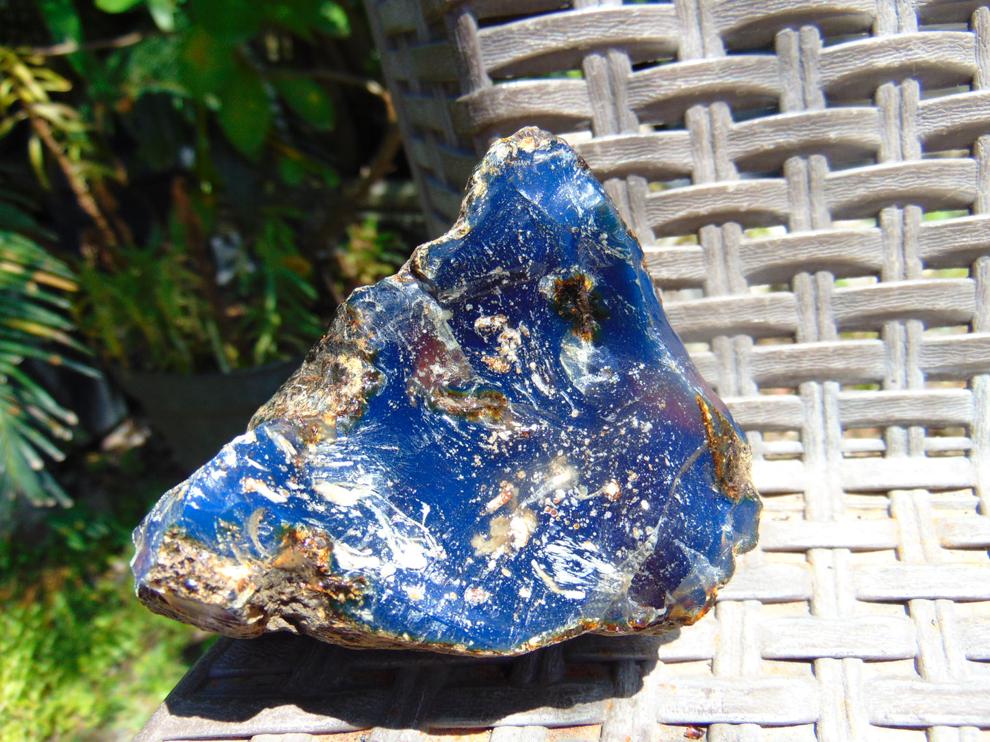 132 gram Rough Raw Indonesian Blue Amber for Healing MLRB3