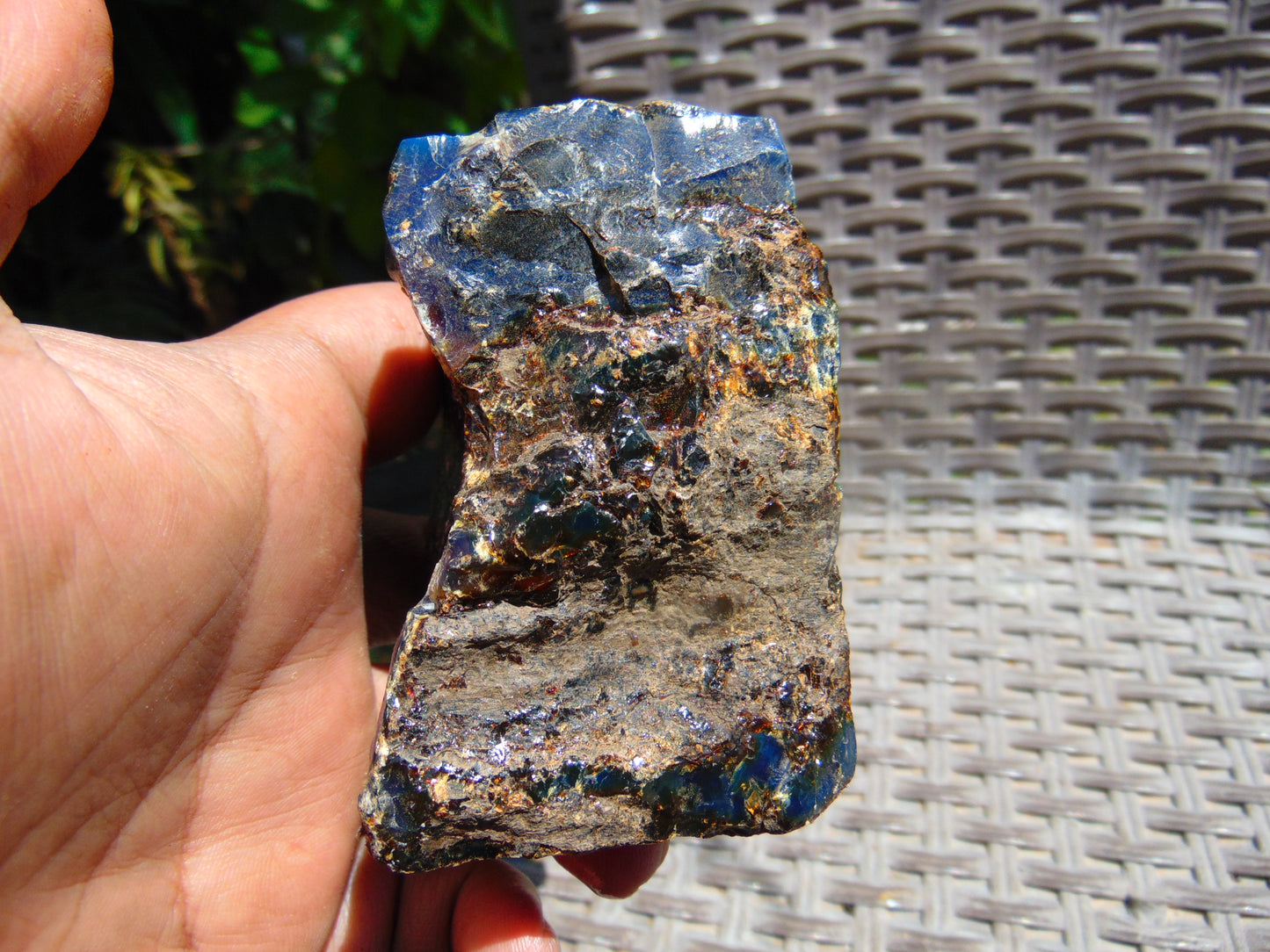 132 gram Rough Raw Indonesian Blue Amber for Healing MLRB3
