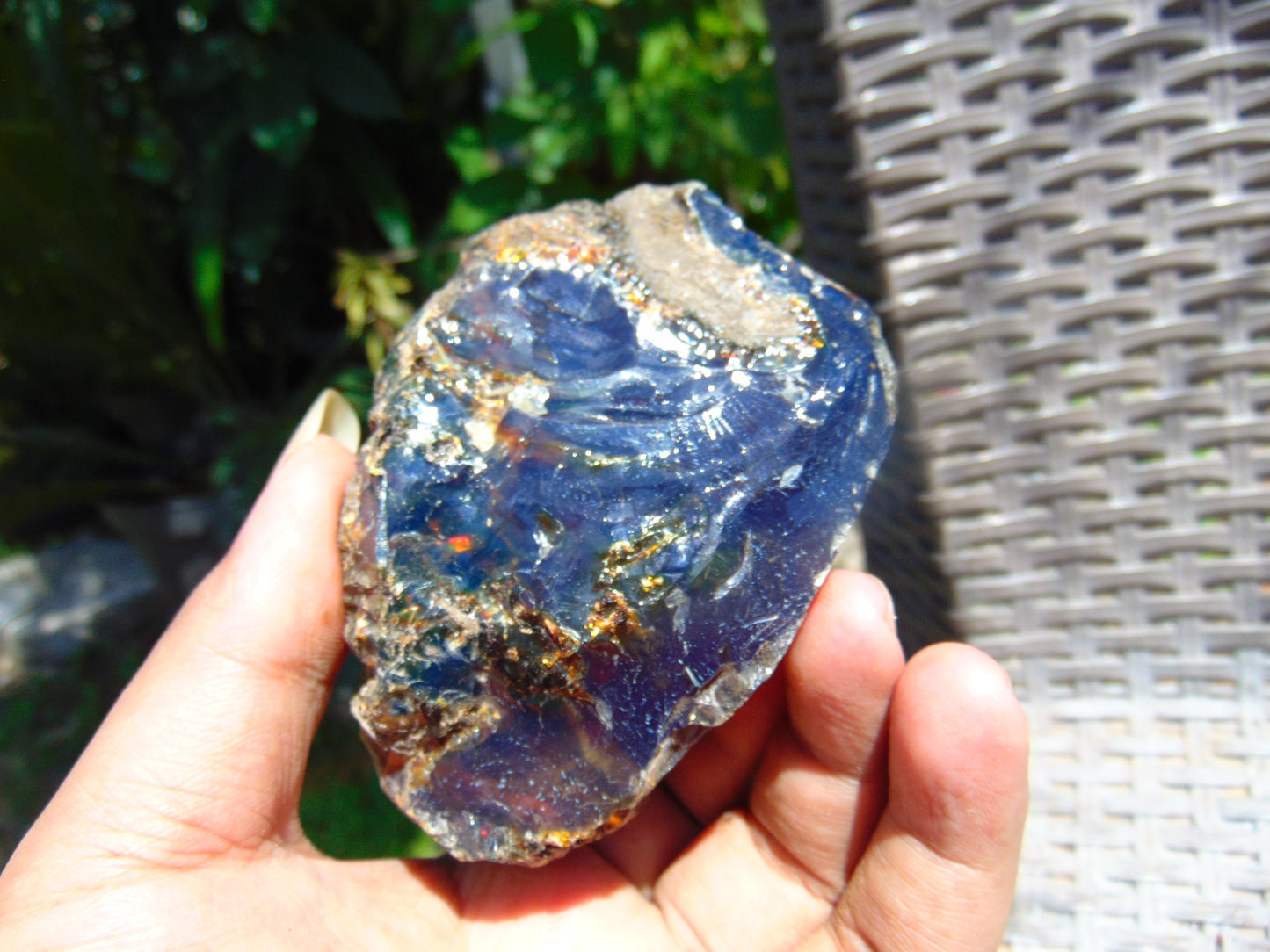 122 gram Rough Raw Indonesian Blue Amber for Healing MLRB6