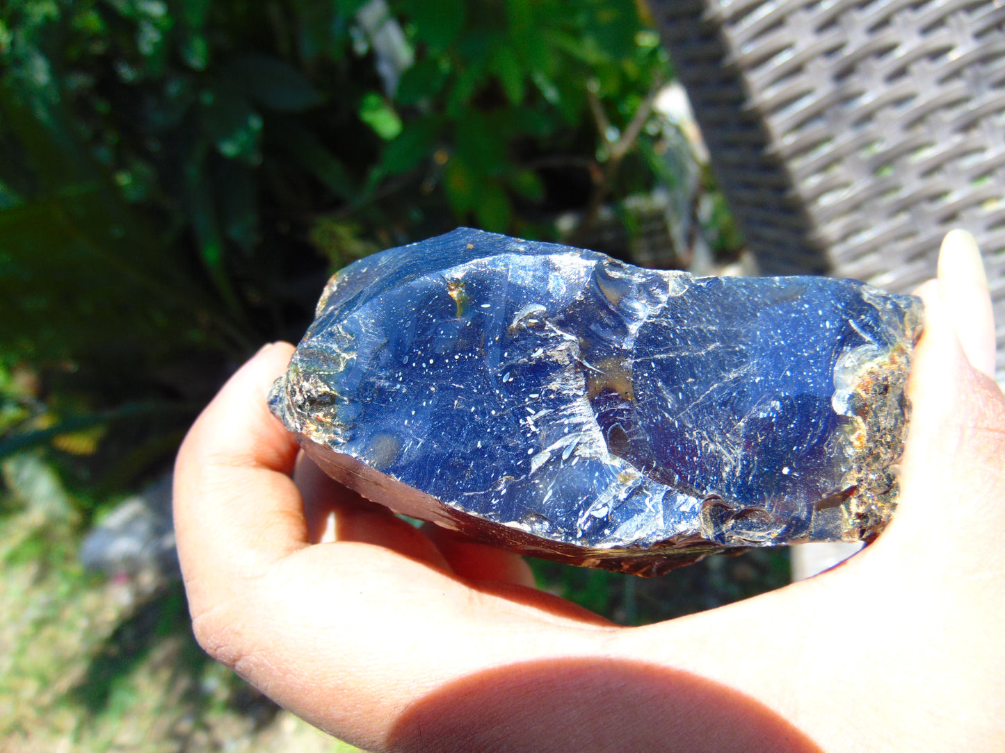 122 gram Rough Raw Indonesian Blue Amber for Healing MLRB6
