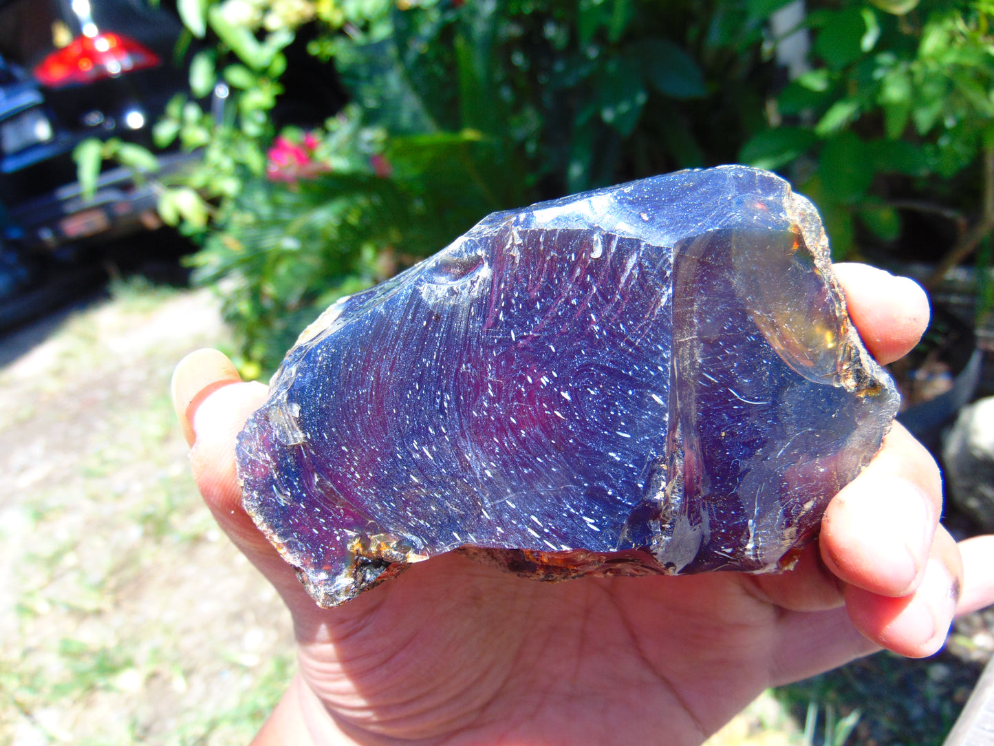 122 gram Rough Raw Indonesian Blue Amber for Healing MLRB6
