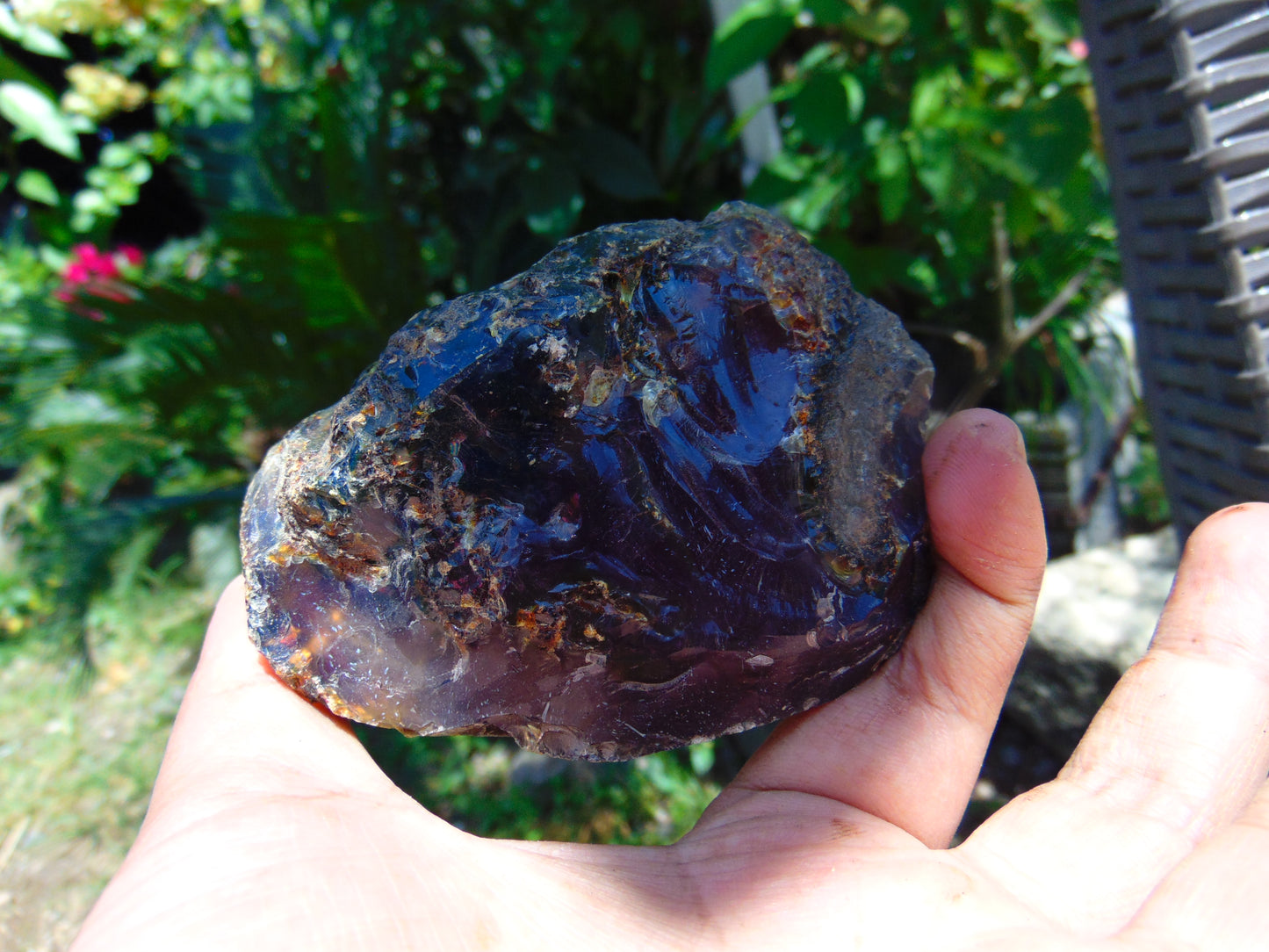 122 gram Rough Raw Indonesian Blue Amber for Healing RBM6