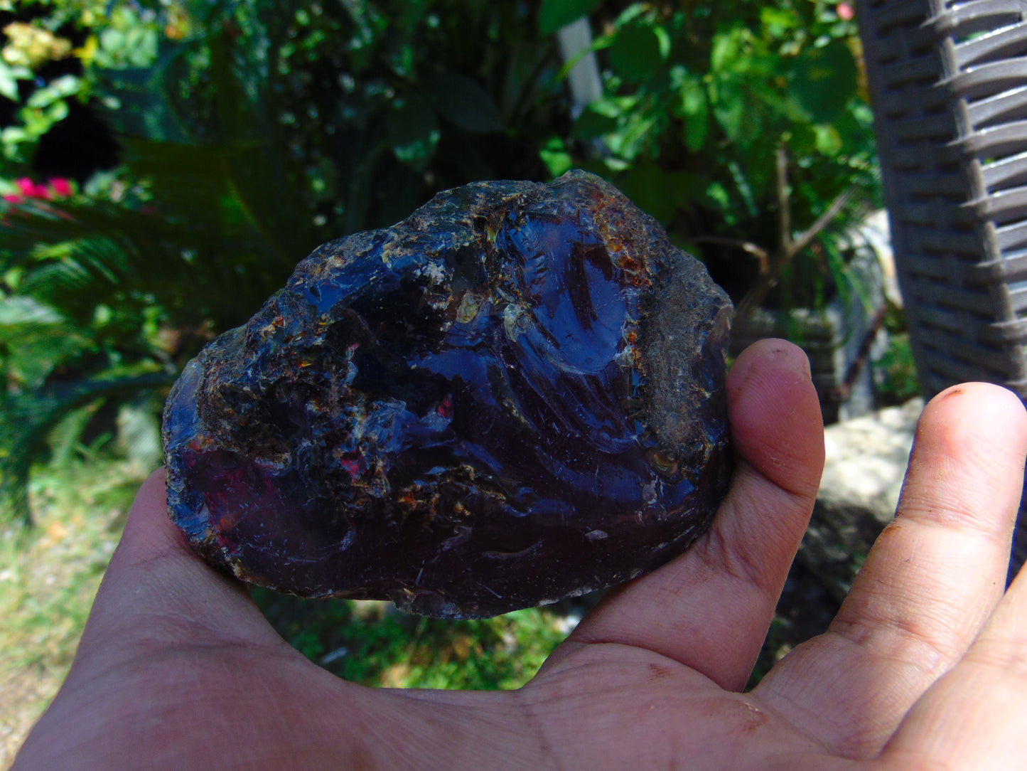 122 gram Rough Raw Indonesian Blue Amber for Healing RBM6