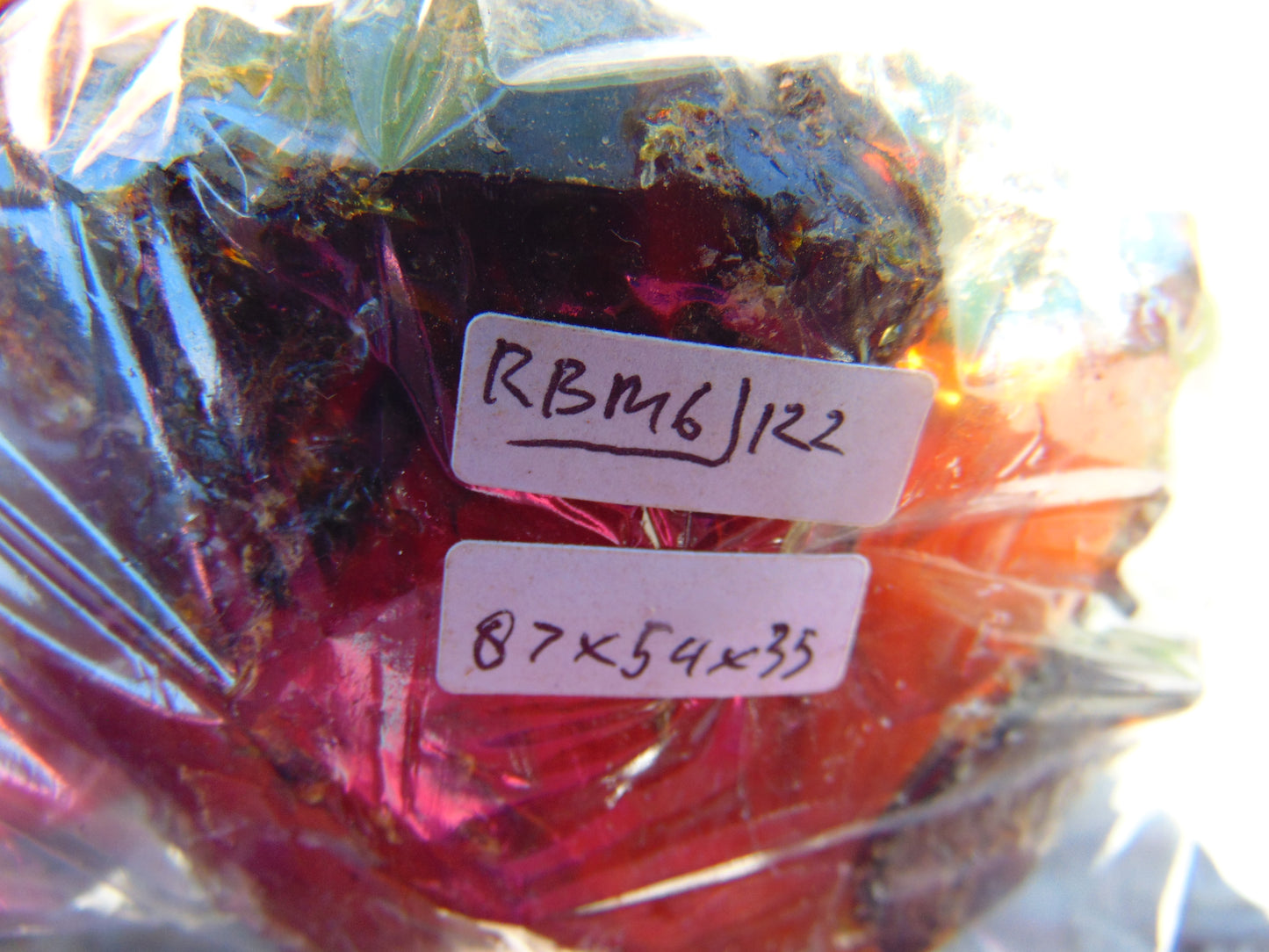 122 gram Rough Raw Indonesian Blue Amber for Healing MLRB6