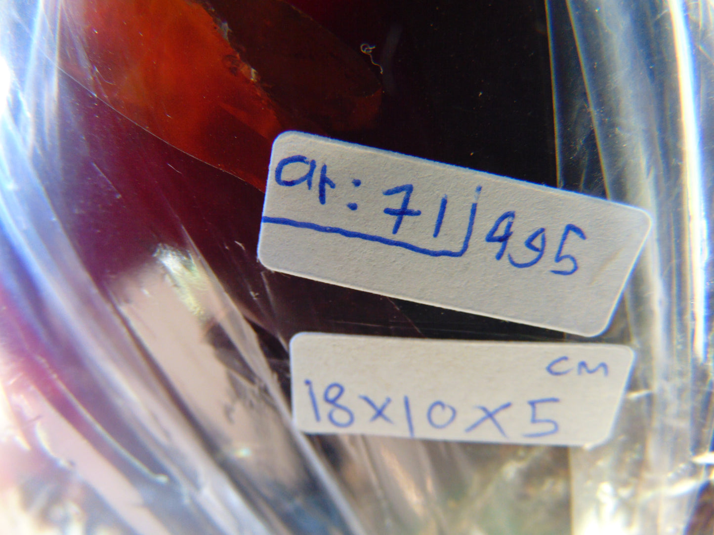 495 gr full polished 18x10x5 cm Indonesia Blue Amber AR71