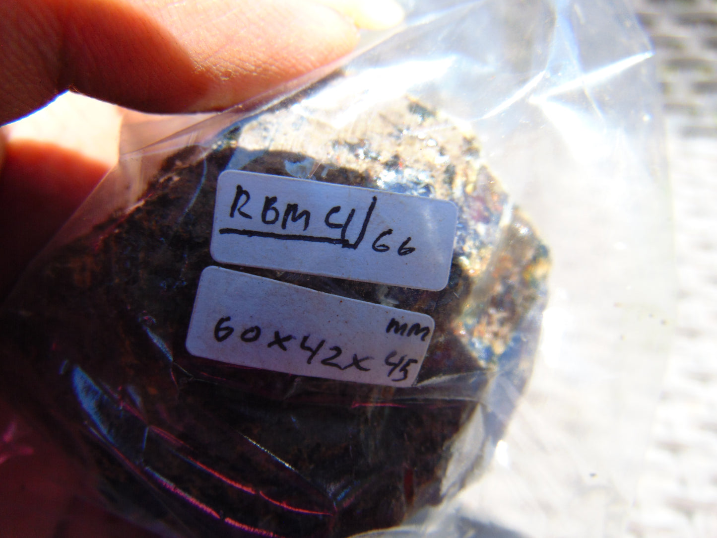 66 gram Rough Raw Indonesian Blue Amber for Healing RBM4