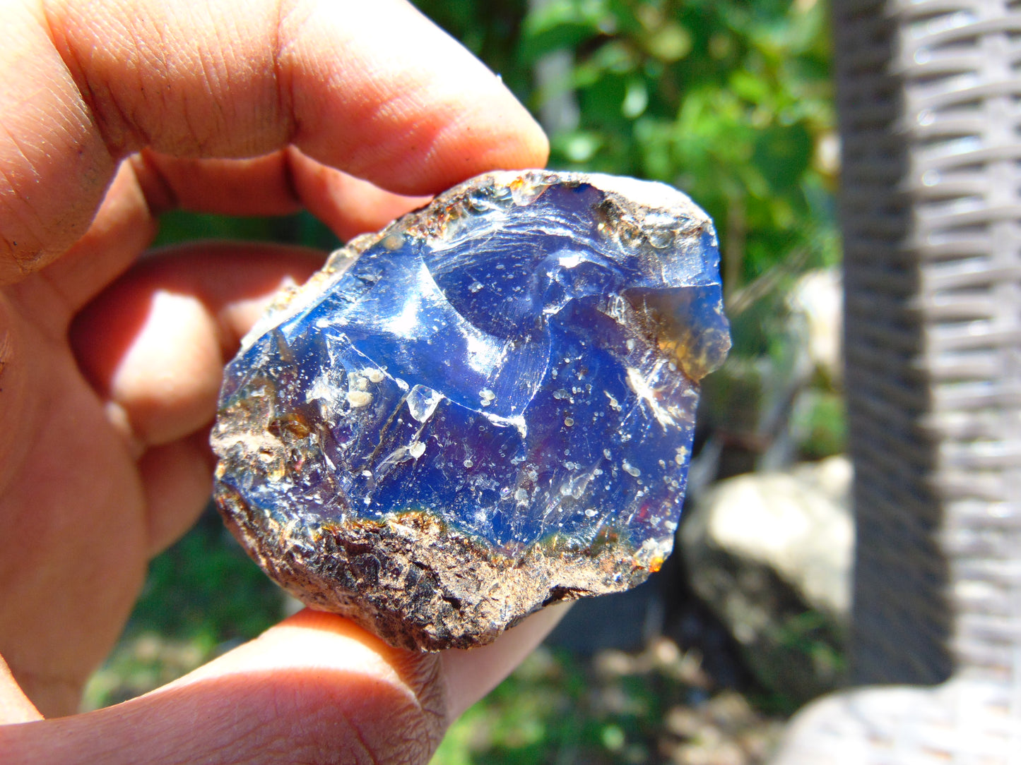 32 gram Rough Raw Indonesian Blue Amber for Healing MLRB5