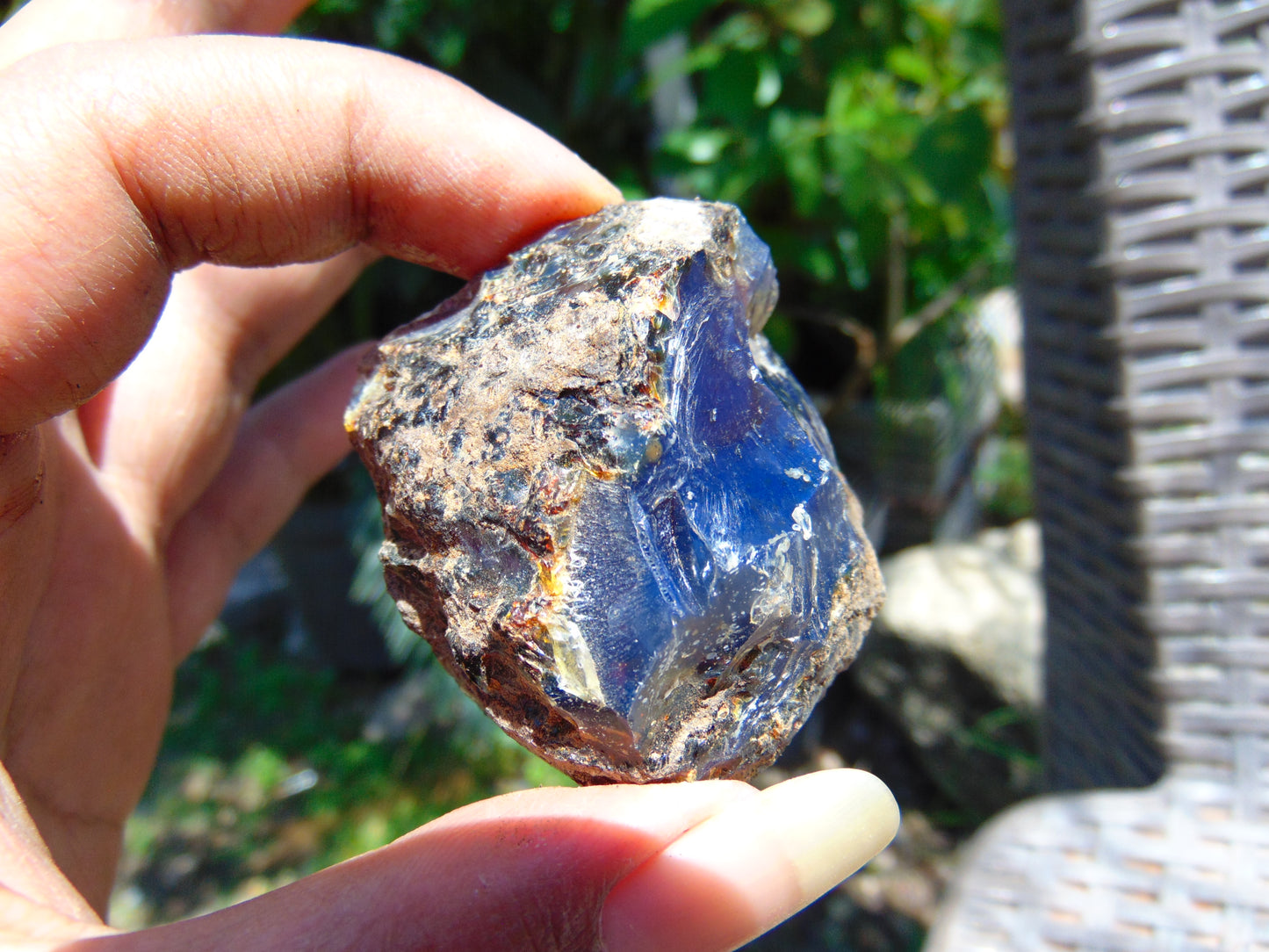 32 gram Rough Raw Indonesian Blue Amber for Healing MLRB5