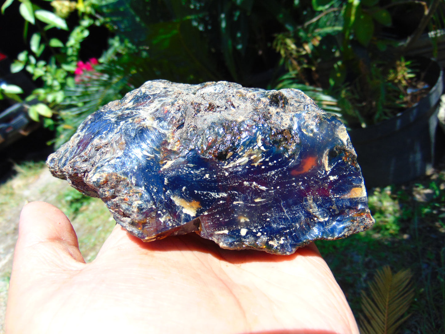 266 gram Rough Raw Indonesian Blue Amber for Healing RBAR1