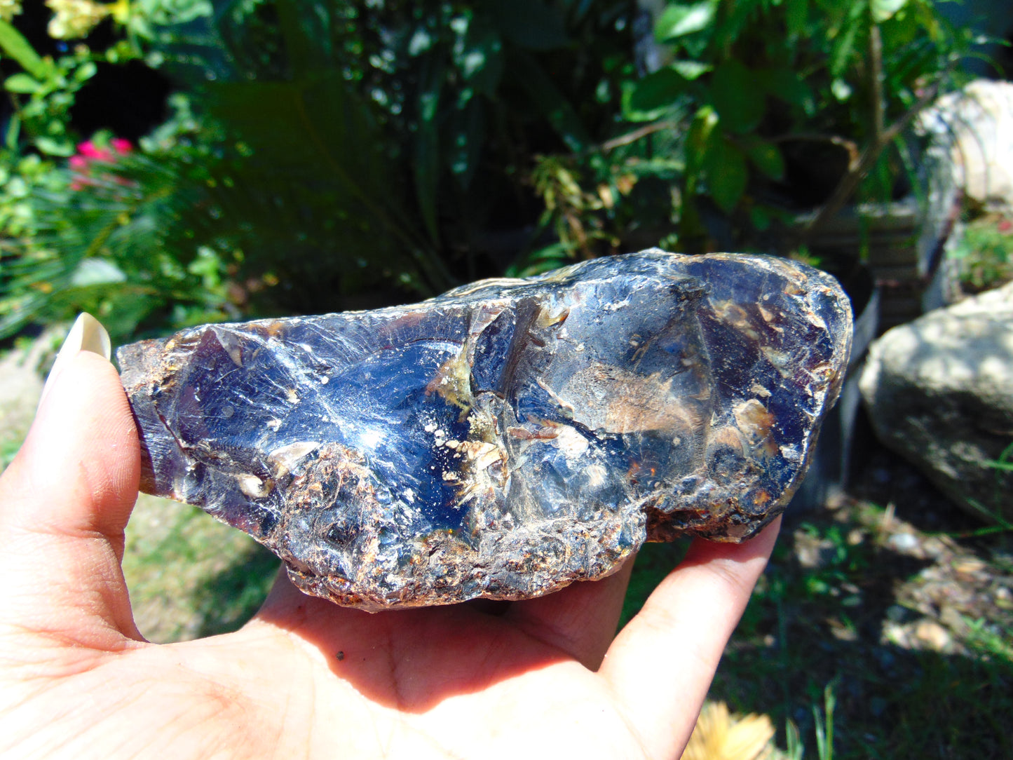 266 gram Rough Raw Indonesian Blue Amber for Healing RBAR1