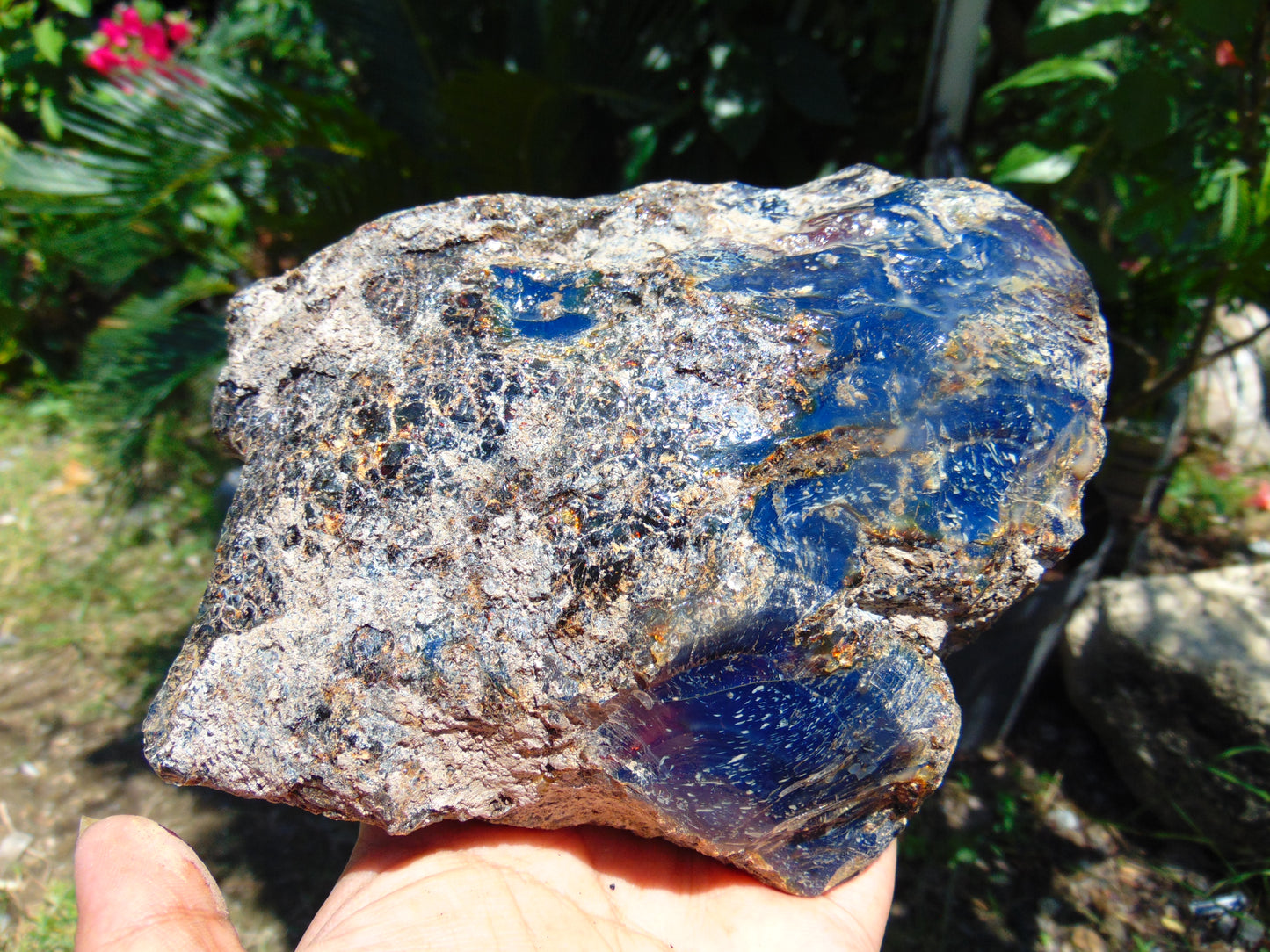 266 gram Rough Raw Indonesian Blue Amber for Healing RBAR1
