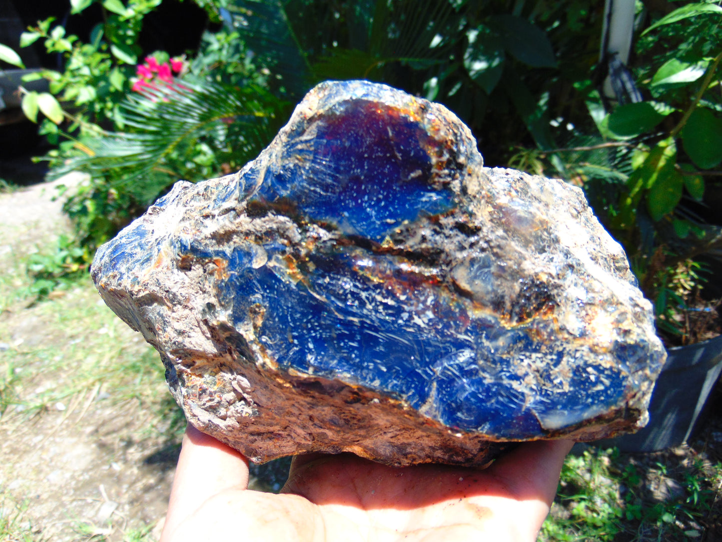 266 gram Rough Raw Indonesian Blue Amber for Healing RBAR1