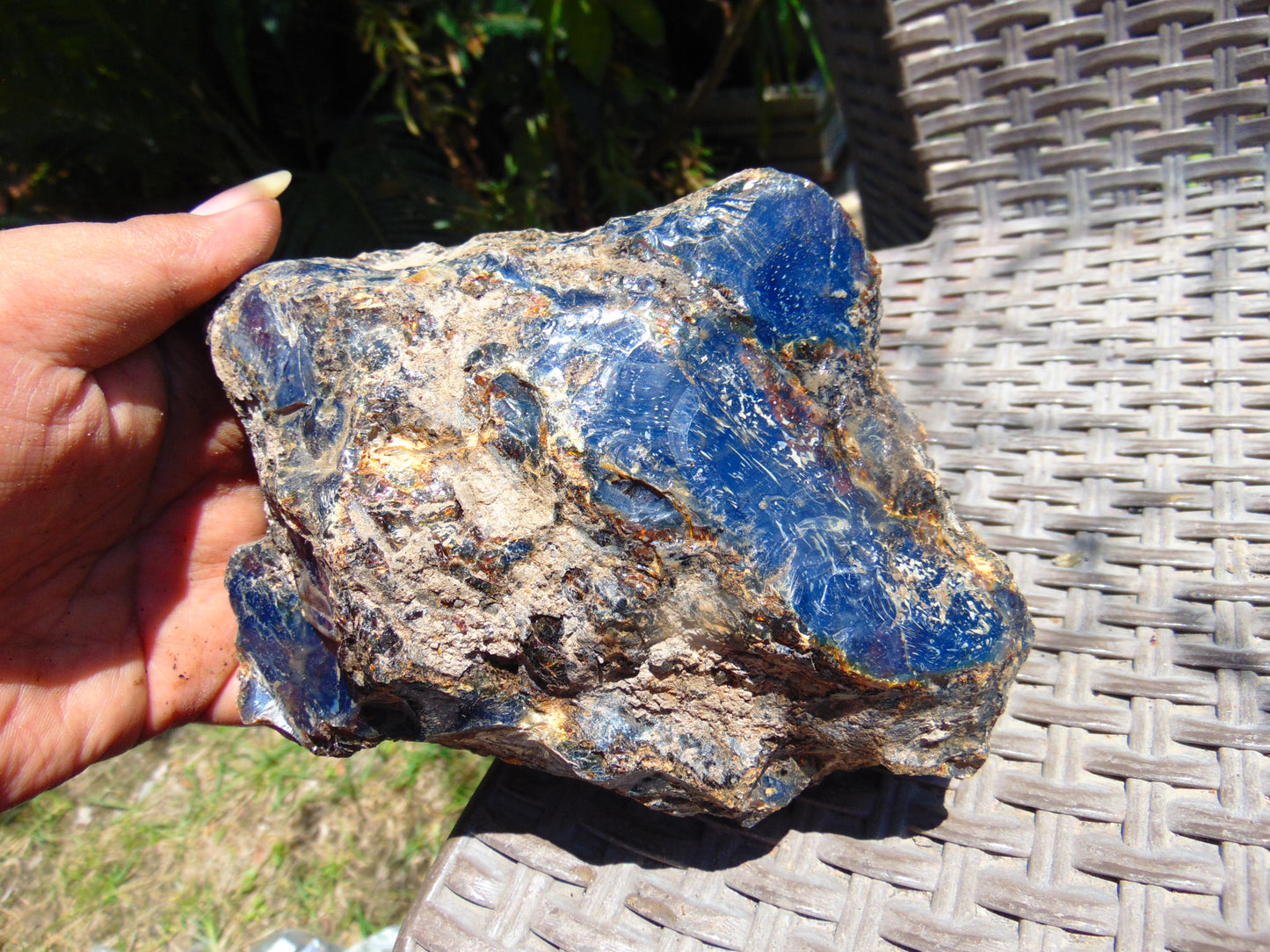 266 gram Rough Raw Indonesian Blue Amber for Healing RBAR1