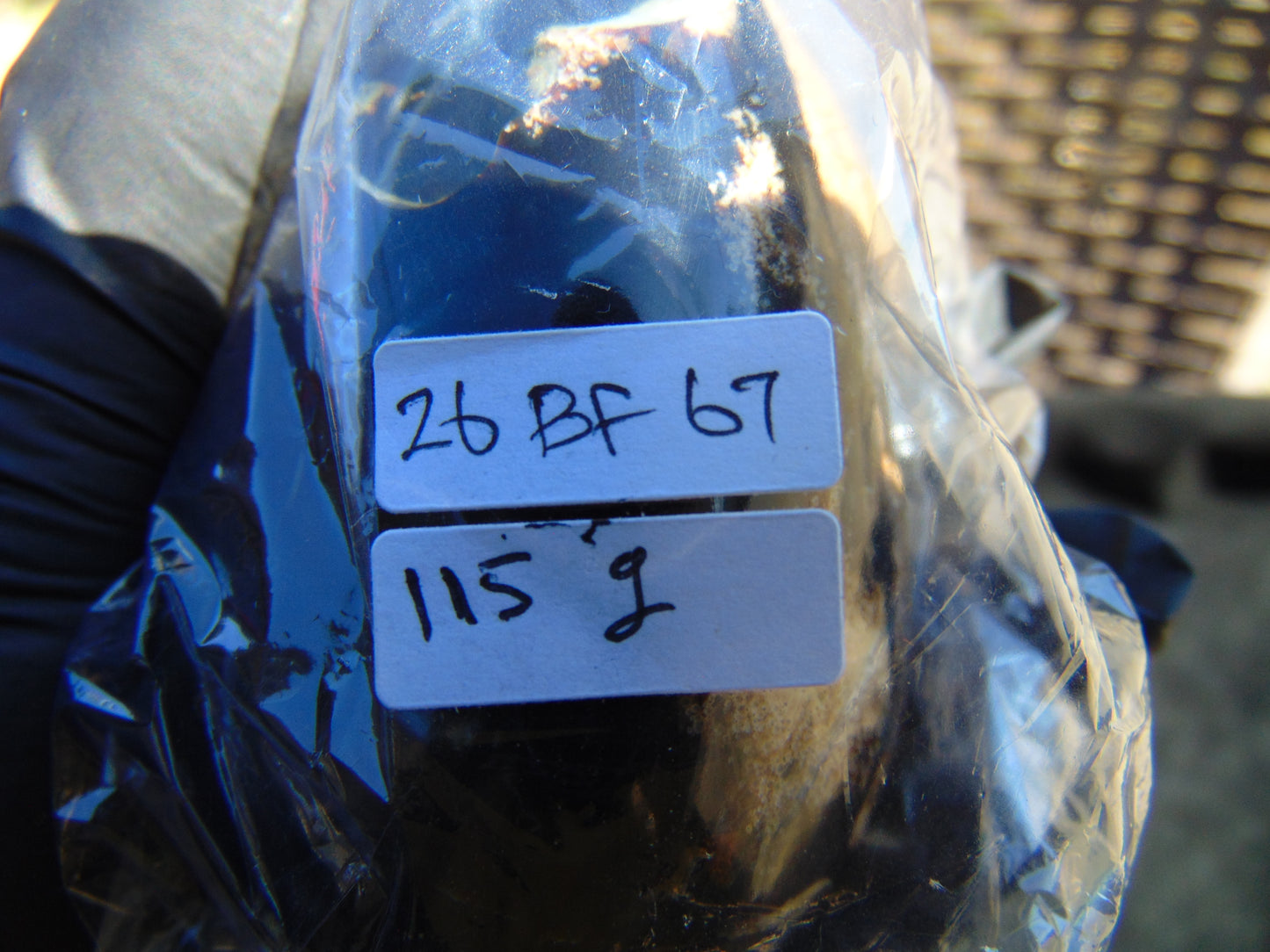 115 gram Shaped Square Fully Drilled Polished 10x9x9 cm Indonesia Dark Blue Amber for Healing 26bf67