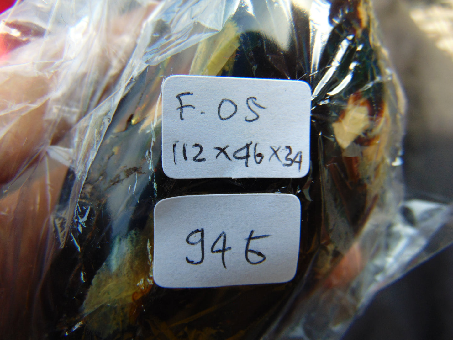 94 gr Pendant Indonesian blue Amber for Healing F05