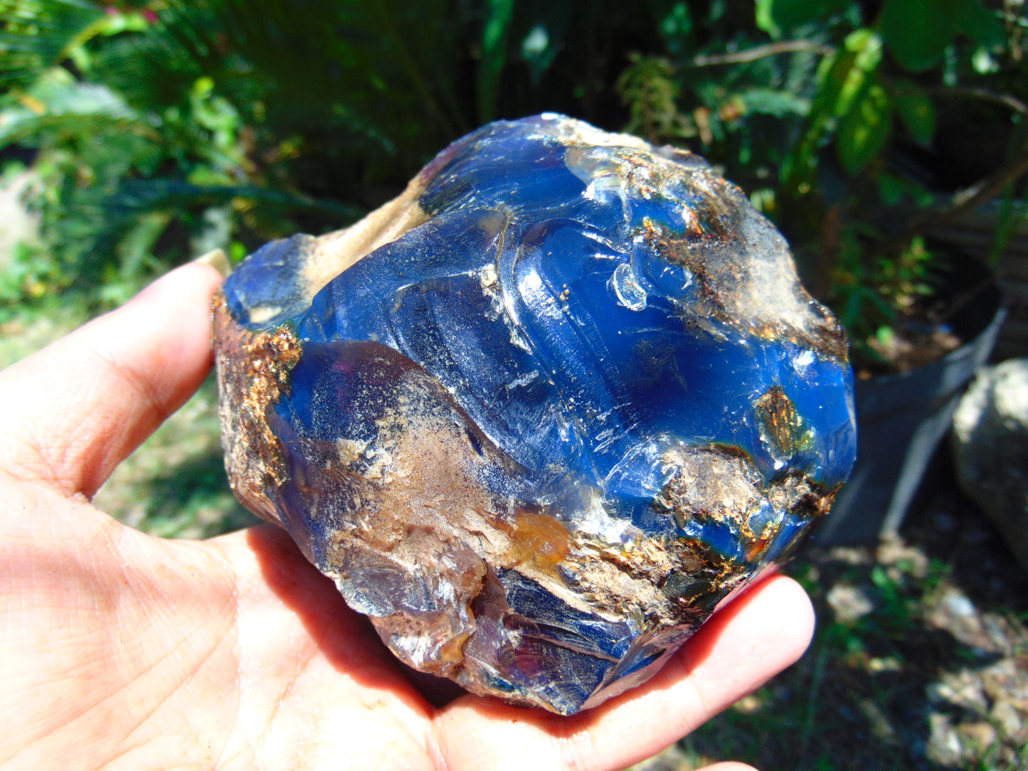 325 gram Rough Raw Indonesian Blue Amber for Healing RBAR5