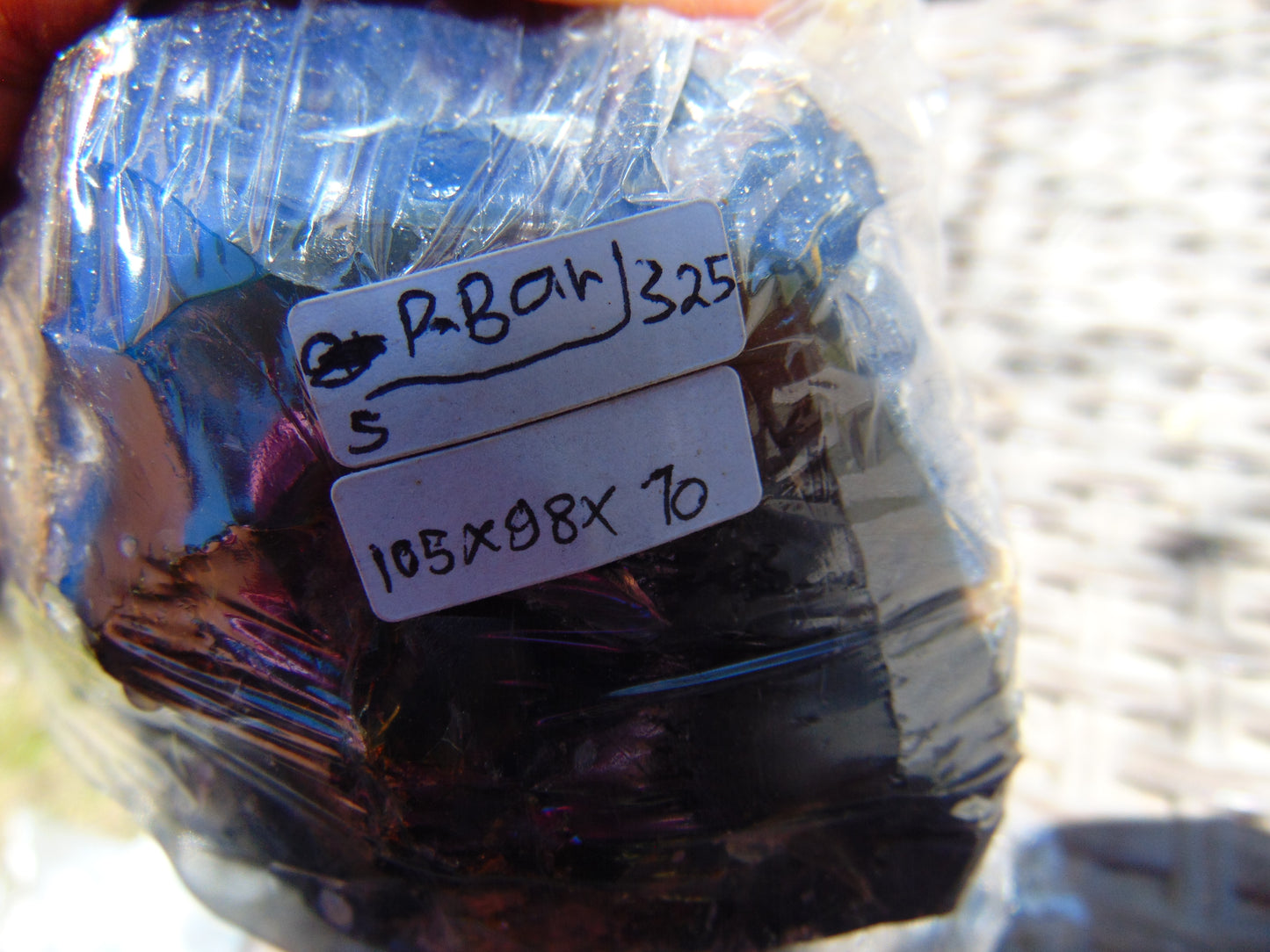 325 gram Rough Raw Indonesian Blue Amber for Healing RBAR5