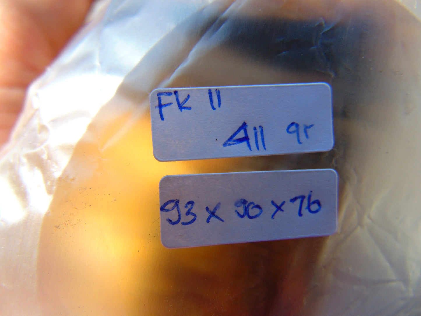 411 gram Polished Indonesia Yellow Fragrance Amber for Healing FK11