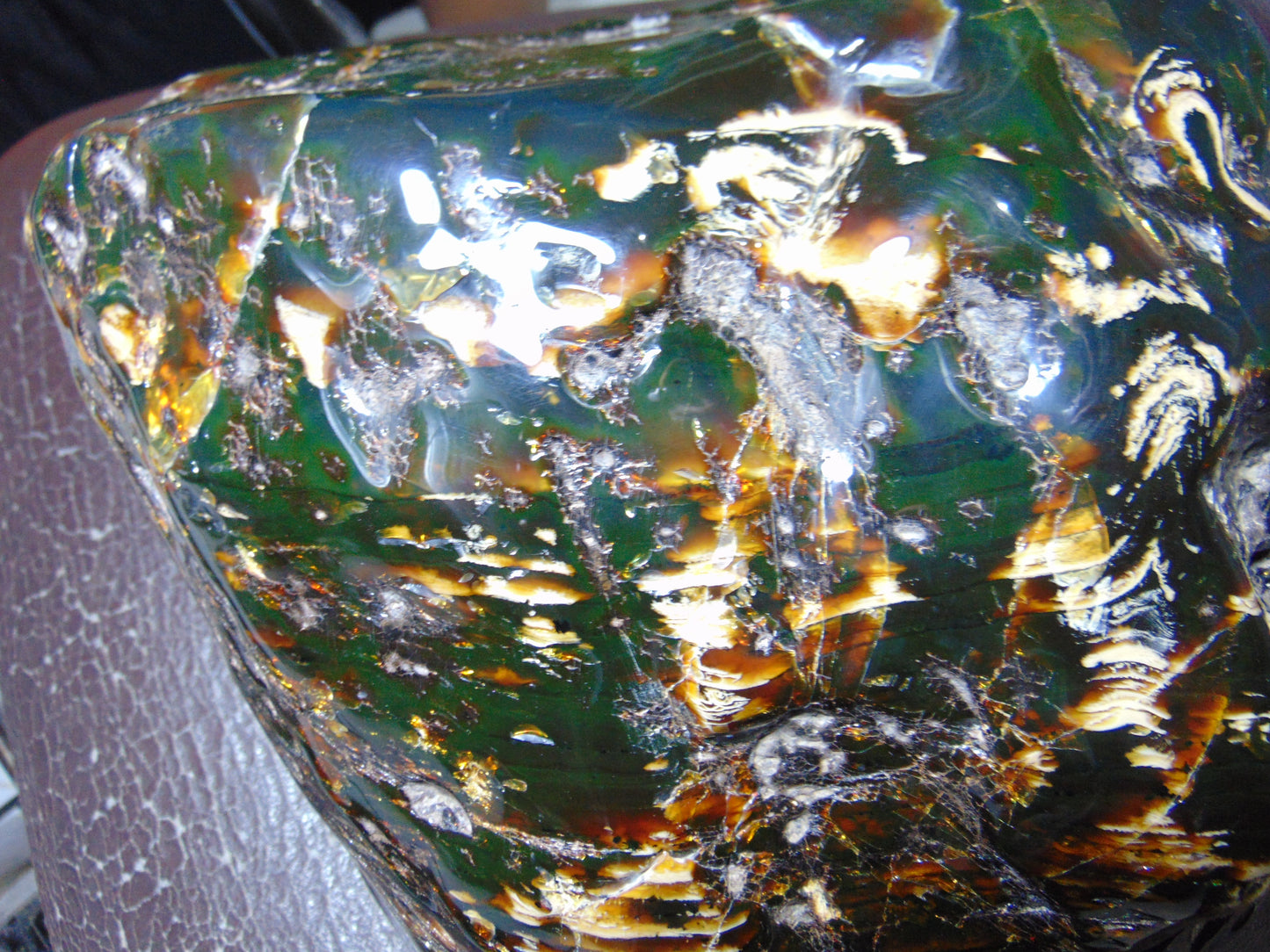 10897 Gram Big Rough Polished Indonesia Green Amber for Healing
