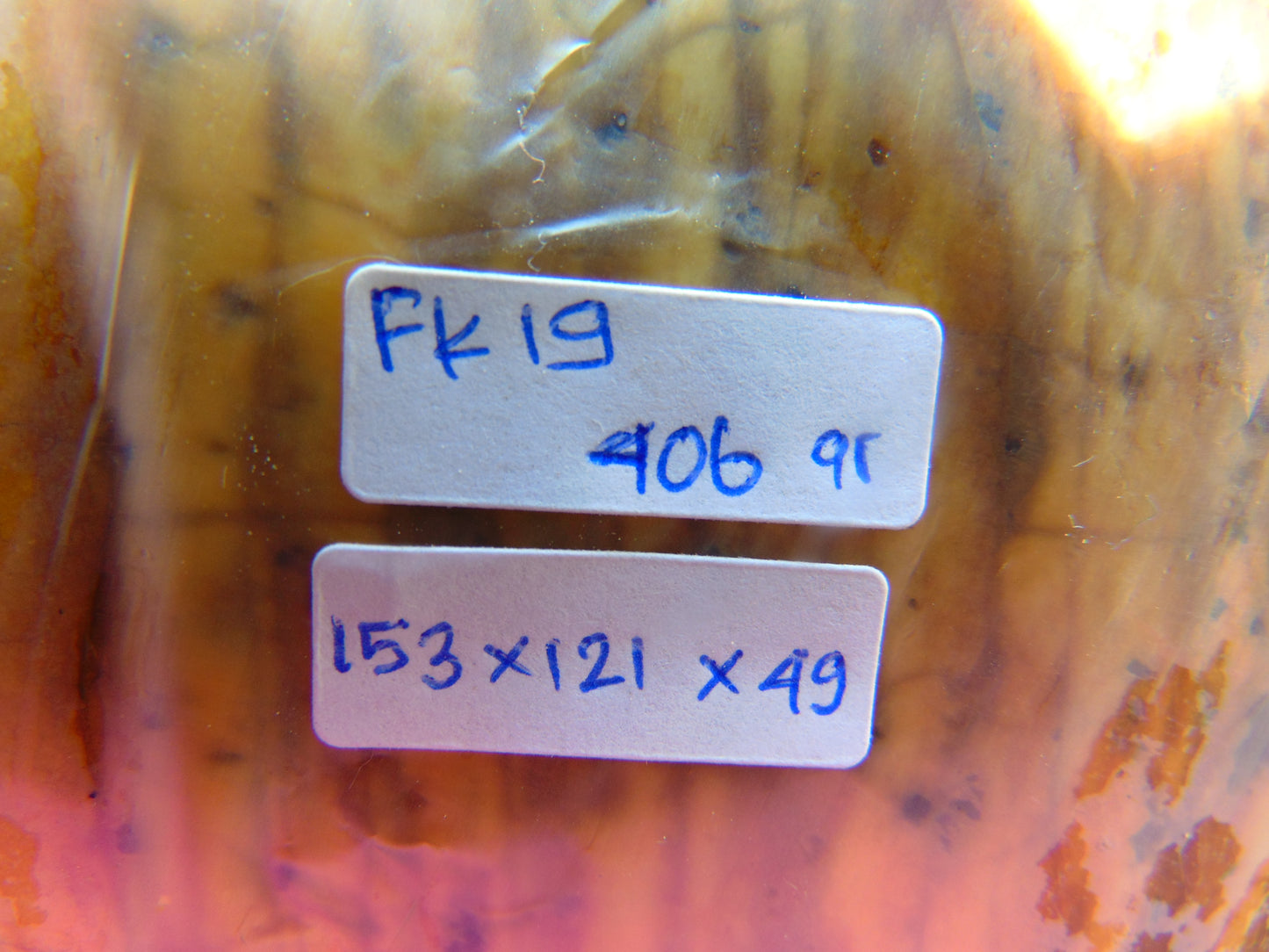 406 gram Polished Indonesia Yellow Fragrance Amber for Healing FR19A