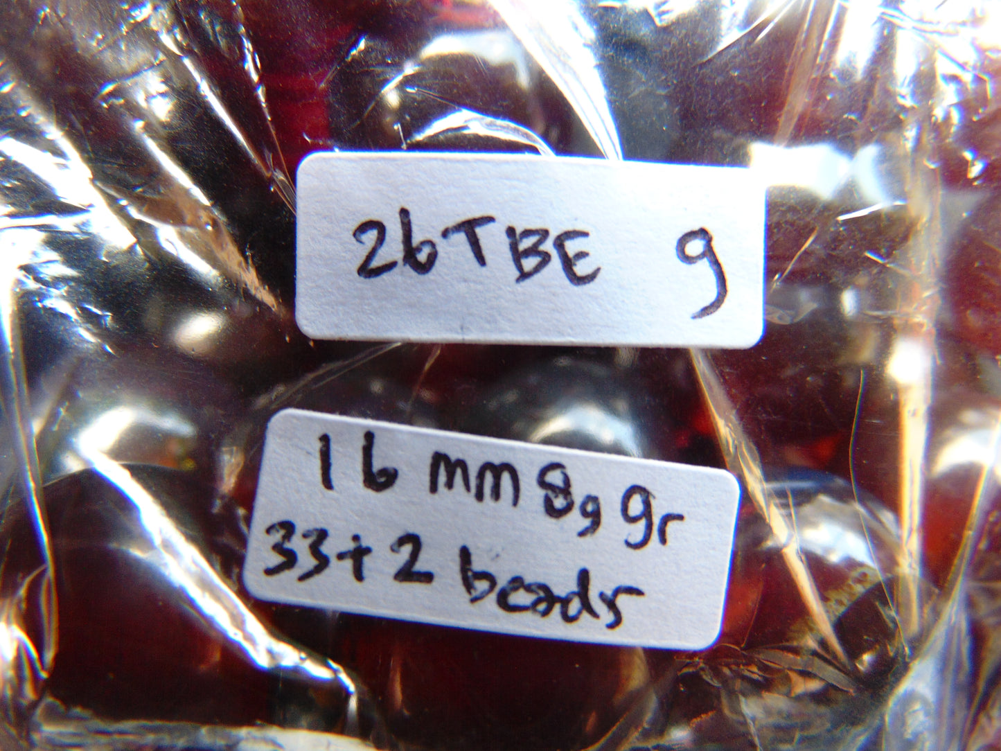 89 gr Tasbih Mesbah Rosary 33+2 Beads 16 mm Indonesian Cherry Red Amber for Healing 26TBE9