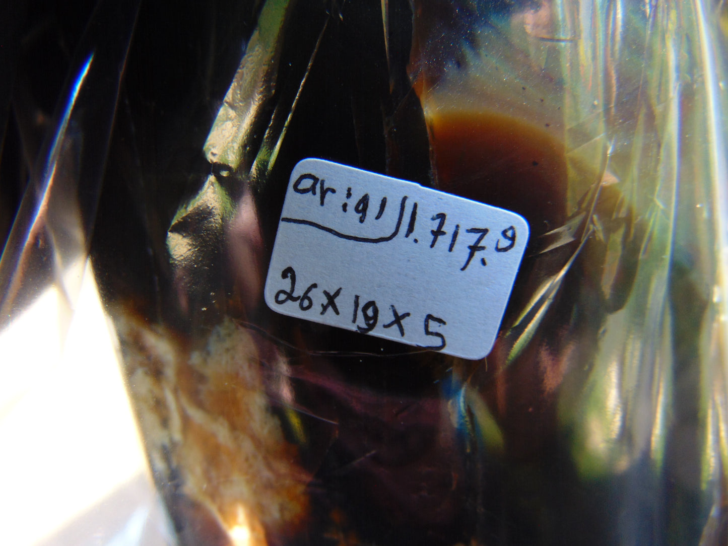 1717 gr full polished 26x19x5 cm Indonesian Amber for Healing AR41