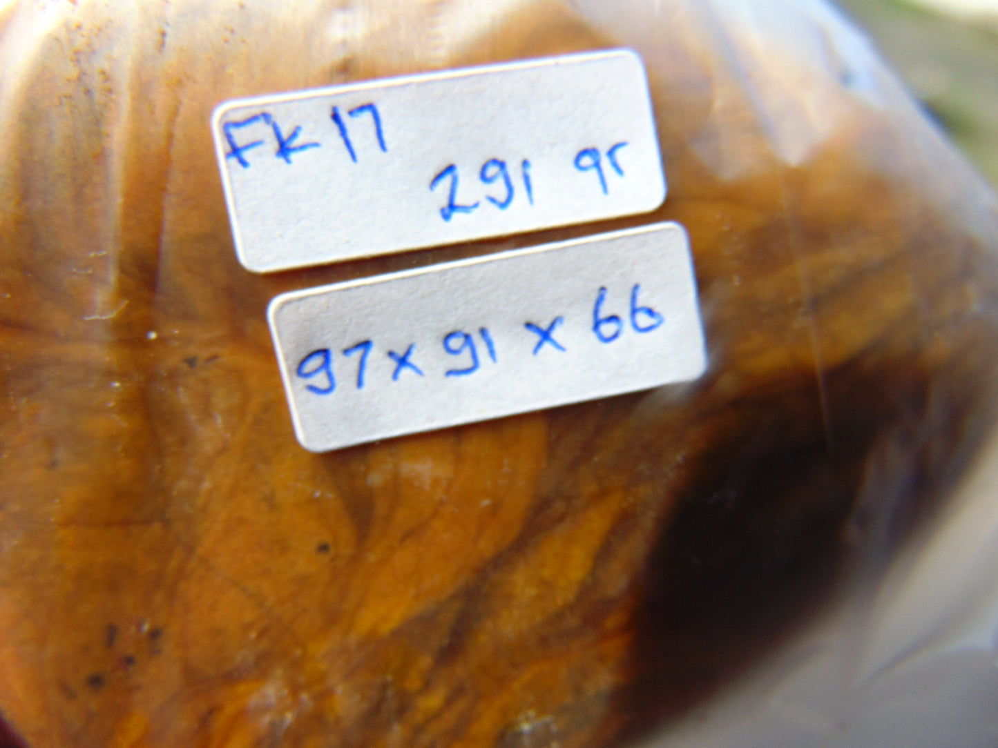 291 gram Polished Indonesia Yellow Fragrance Amber for Healing FK17