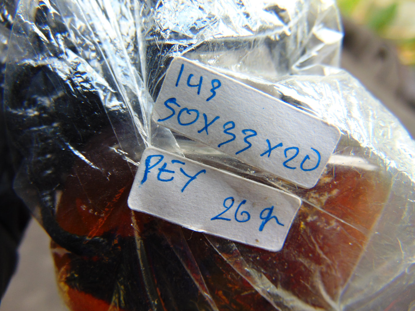 26 gr Pendant Indonesian Blue Amber for Healing PEY143