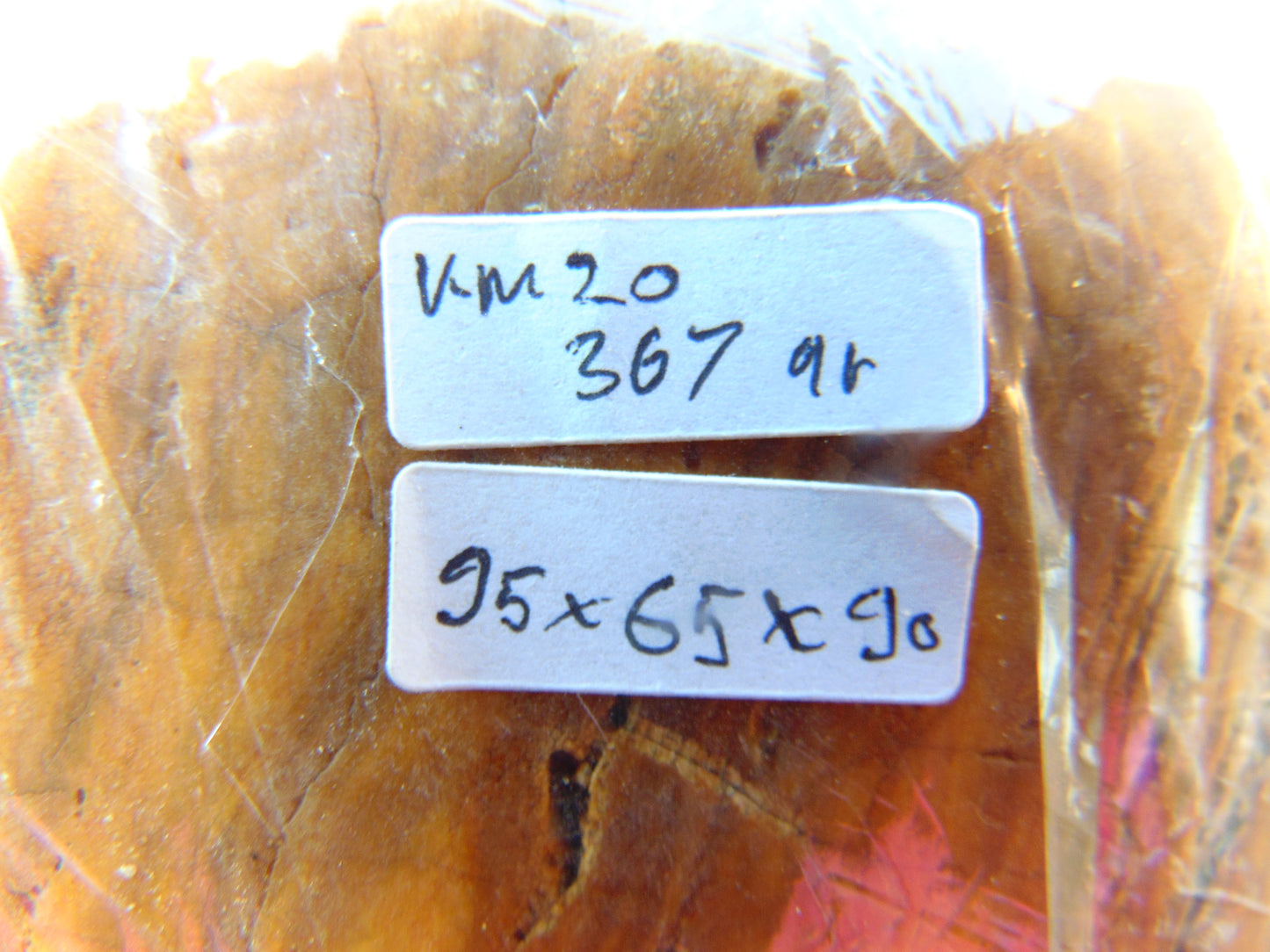 367 gram Polished Indonesia Yellow Fragrance Amber for Healing KM20