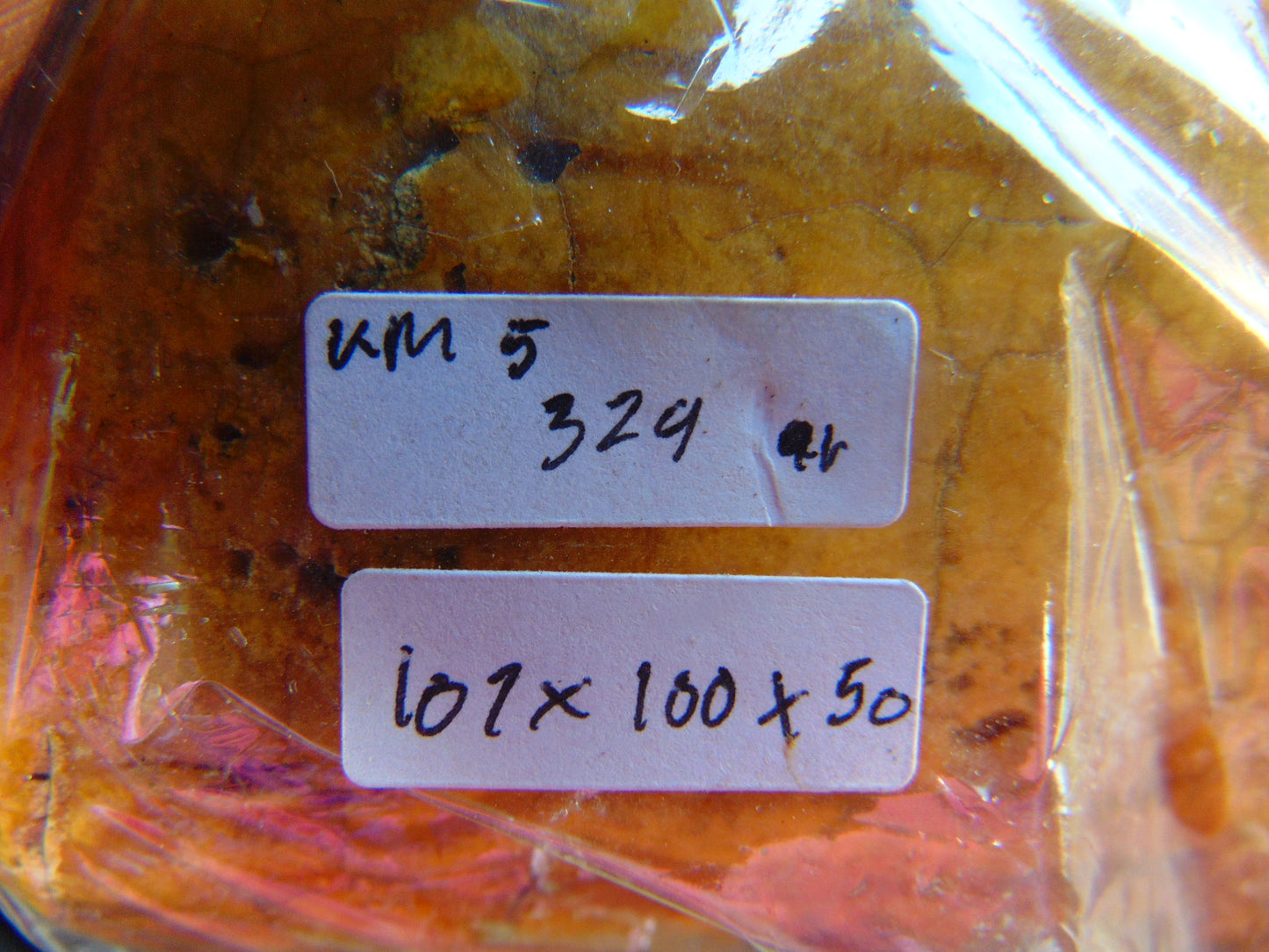329 gram Polished Indonesia Yellow Fragrance Amber for Healing KM5